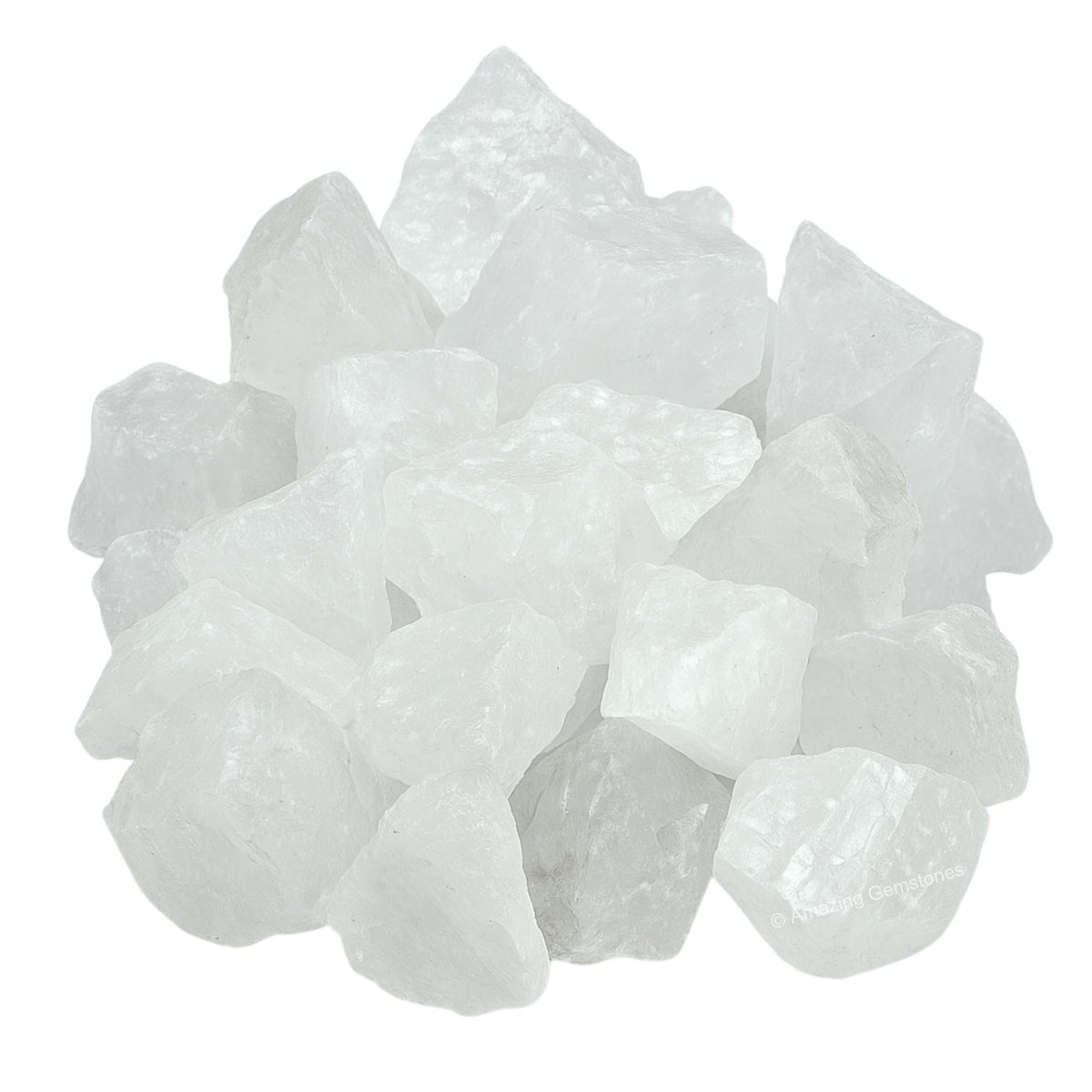 Amazing Gemstone Clear Quartz Raw Crystals and Healing Stones, Natural Rocks for Tumbling - DIY Raw Stones and Crystals, 2 Pieces