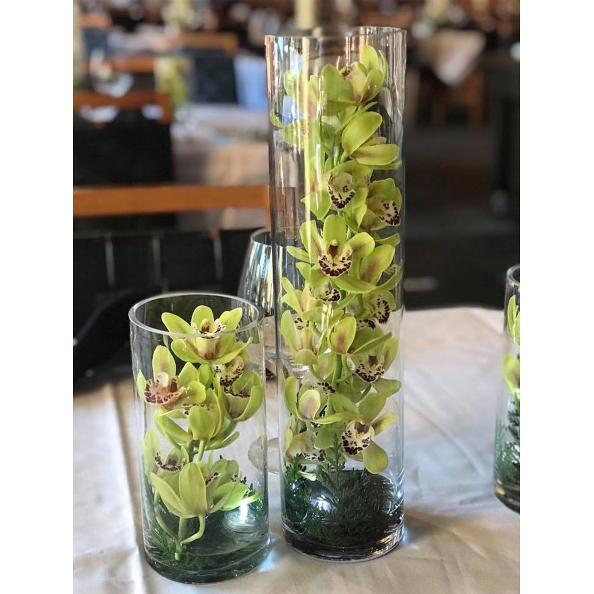 WGVI Quality Thick Clear Cylinder Glass Vase, 3" W x 5" H, Floral Container, Glass Candle Holder, Flower Vases, Wedding Centerpiece, Planter Terrarium, Table Top Home Décor Accent, 1 Piece