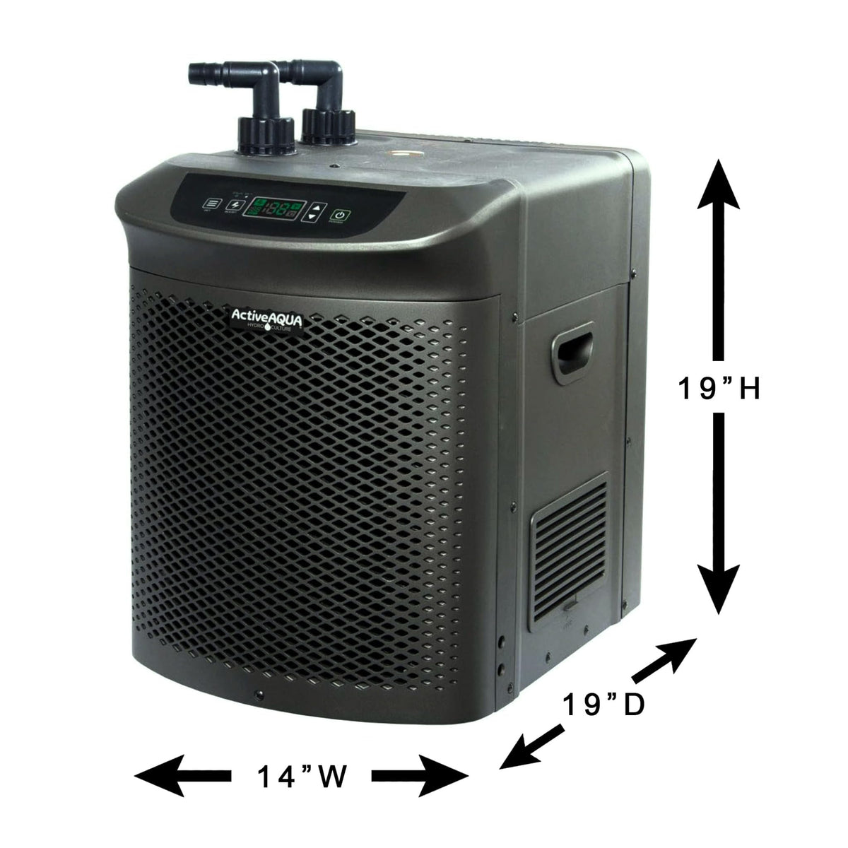 Active Aqua 0.5 HP Water Chiller with Boost | Cold Plunge & Ice Bath Cooler | Rapid Digital Temp Control | Fresh & Salt Water, Hydroponics, Aquariums | 90–172 Gal (0.5 HP)