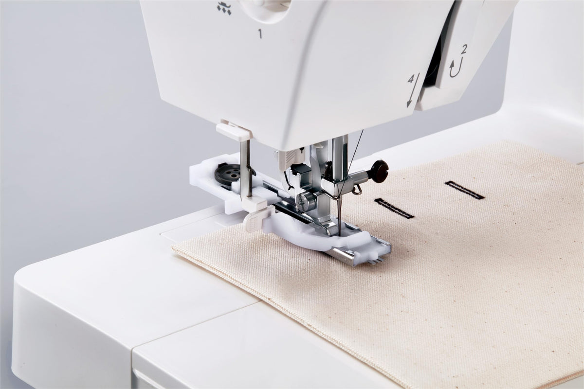 Janome 1522RD Mechanical Sewing Machine - Aesthetic Red Sewing Machine for Beginners, 22 Built in Stitches, 1 Step Buttonhole, Heavy Duty Metal Frame, Built in Needle Threader for Easy Use