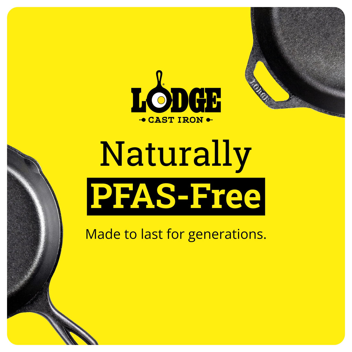 Lodge 9 Inch Cast Iron Pie Pan - PFAS-Free Pre-Seasoned Bakeware for Flaky Crusts, Deep Dish Pies, and Quiches - Dual Handle Design - Made in the USA