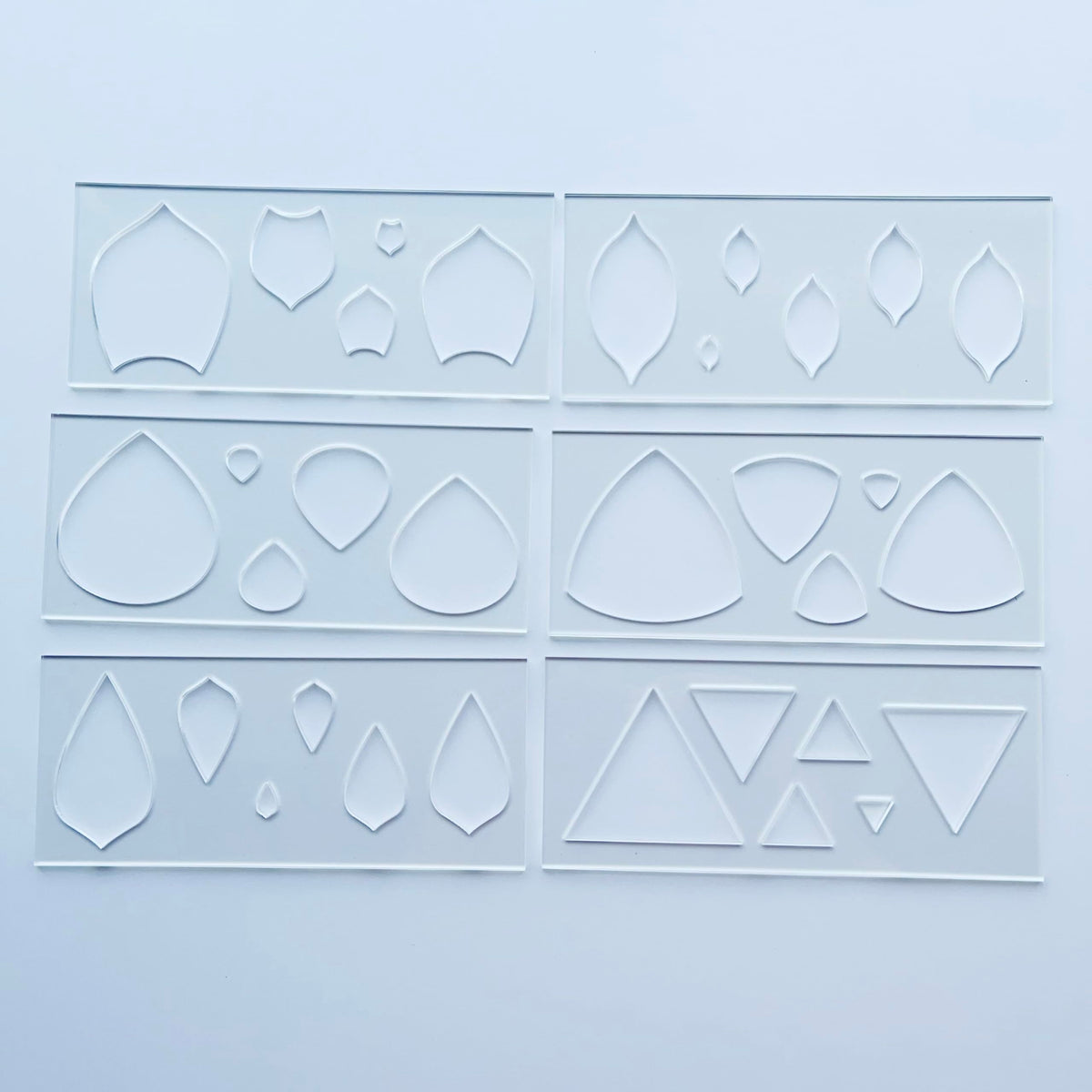 Ipaakband Mandala Art Stencils, 6 Geometric Shapes with 5 Sizes, Drawing Pattern Making Tools
