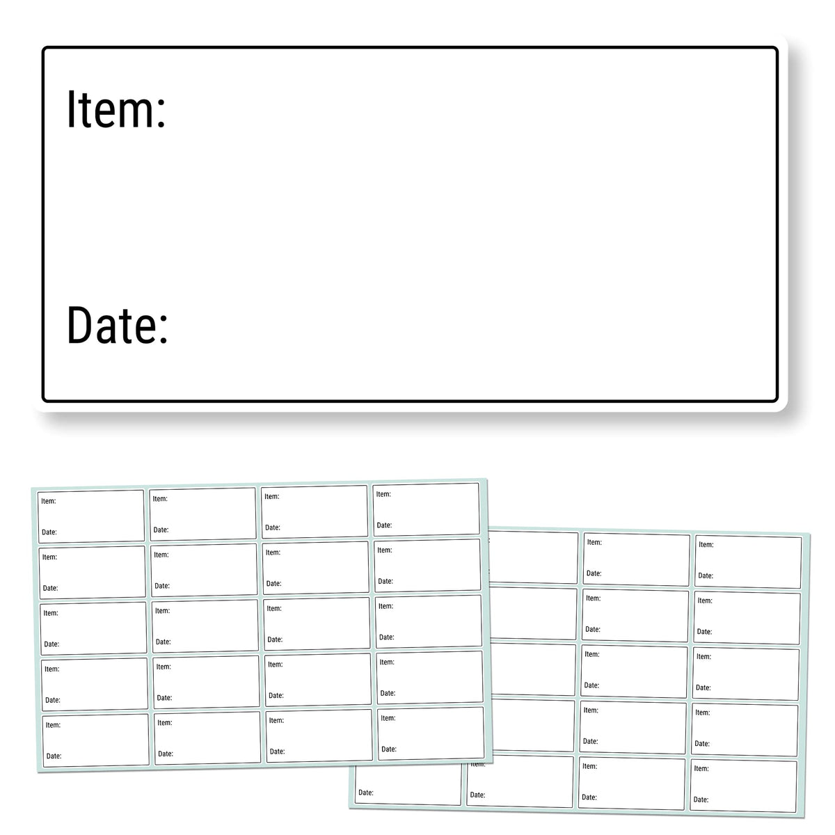 1500 Pack, 2" x 1", Removable Food Storage Freezer Date Labels Stickers