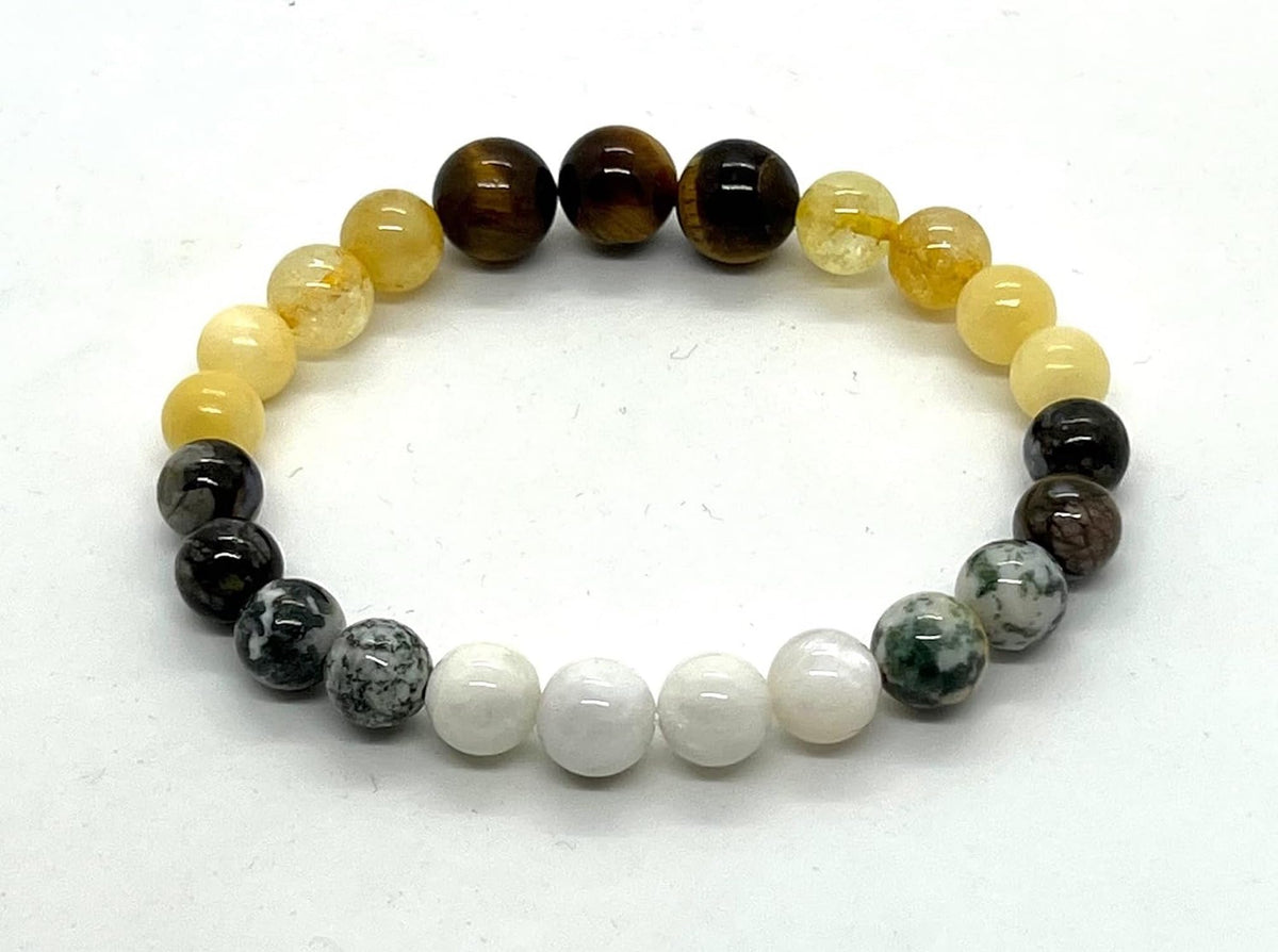 AWAKEN YOUR KUNDALINI Gemini Birthstone Bracelet – Multi-Chakra Balance & Zodiac Energy