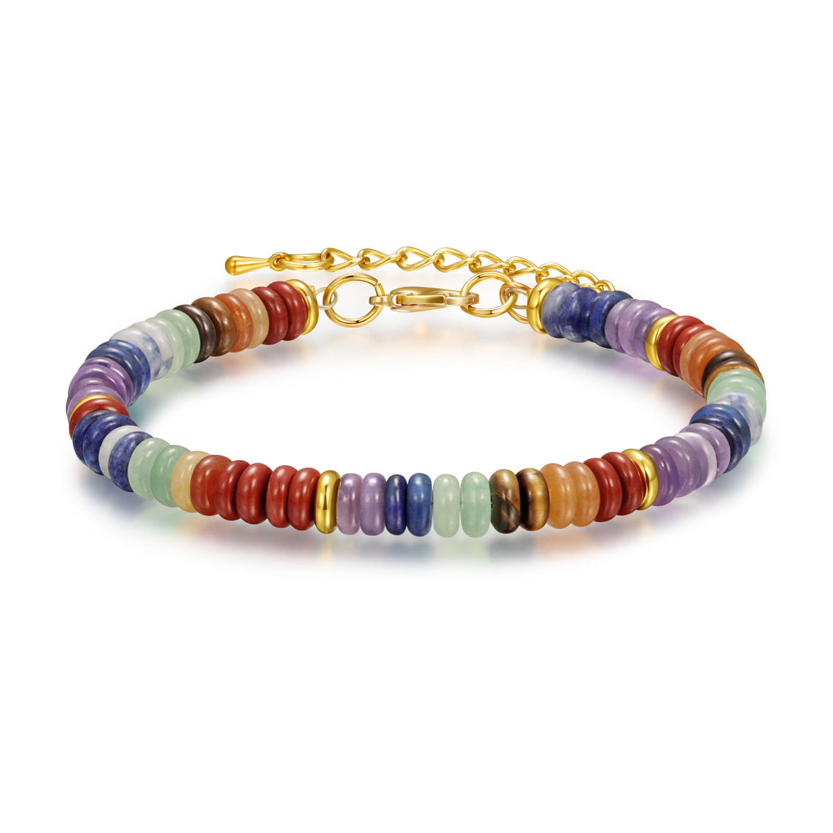 Yavannah Chakra Bracelets for Women, Crystals and Healing Stones Beaded Bracelets Stress Relaxing Spiritual Christmas Birthday Gifts for Women Mom