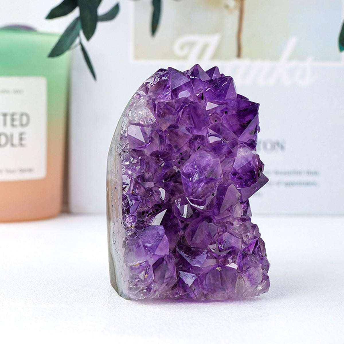 Amethyst Cluster Crystal Quartz Rock Purple Crystals Geode Healing Crystals 1-1.5LB