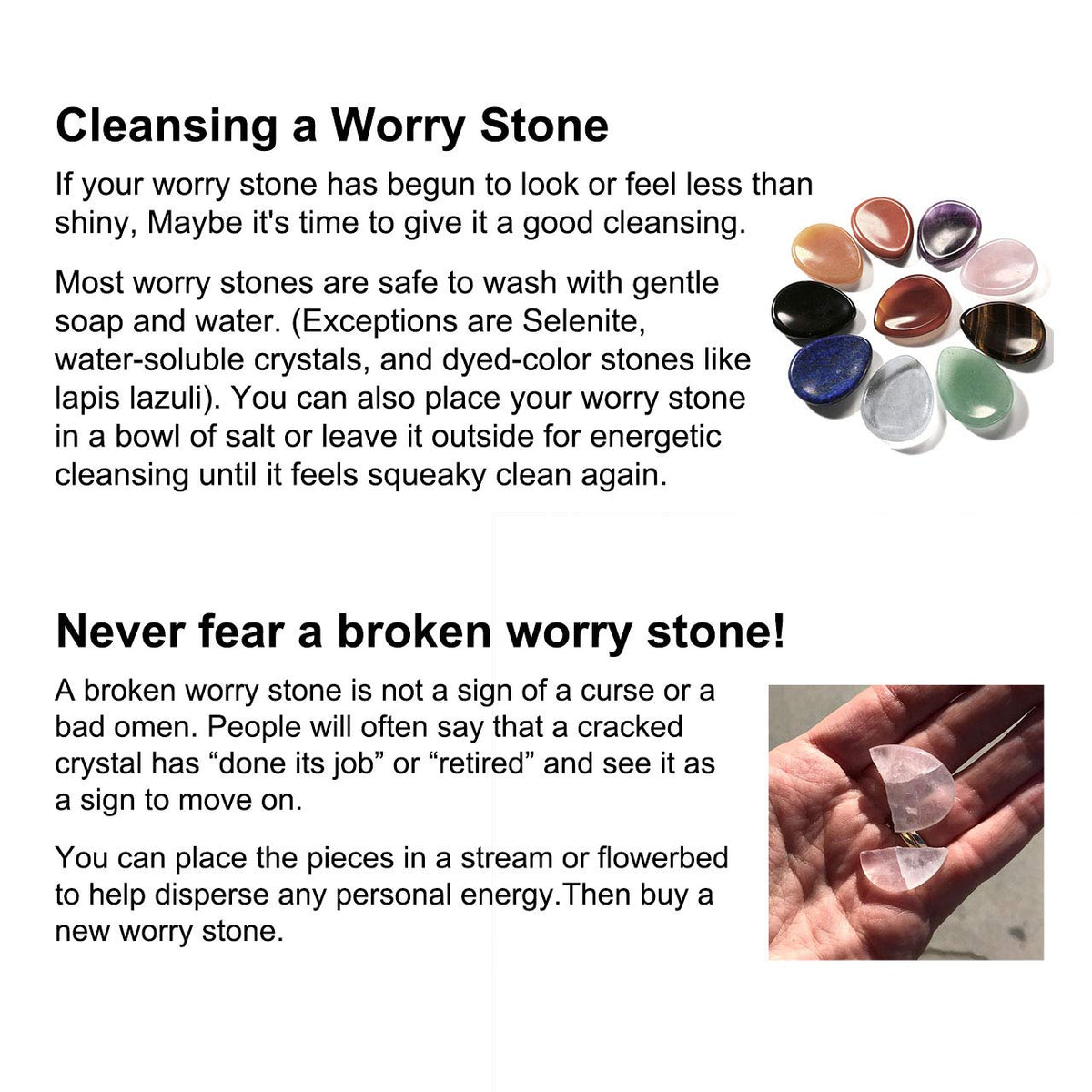CrystalTears Black Obsidian Crystal Worry Stone Thumble Polished Healing Crystals Pocket Palm Stone Thumb Worry Stones for Anxiety Stress Relief Crystal Therapy