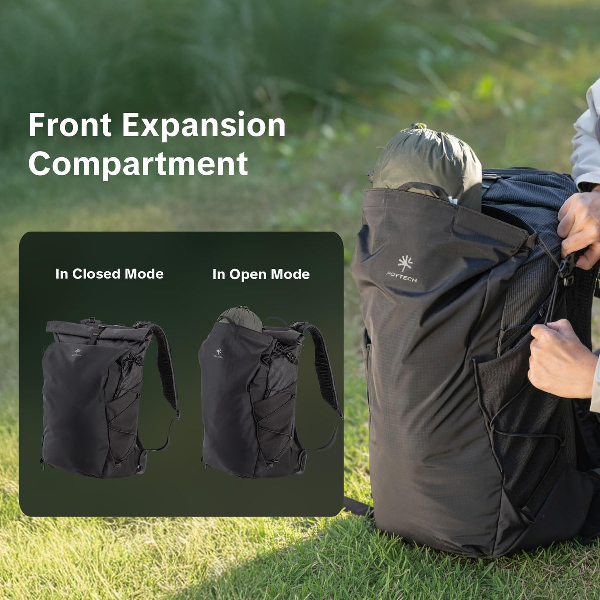 PGYTECH OnePro Ultralight Camera Backpack, Expandable Camera Bag 30L for Photographers, Outdoor Travel Bag with Dividers and 16" Laptop Sleeve, Compatible with DSLR/Drones/Mirrorless (Aurora Purple)