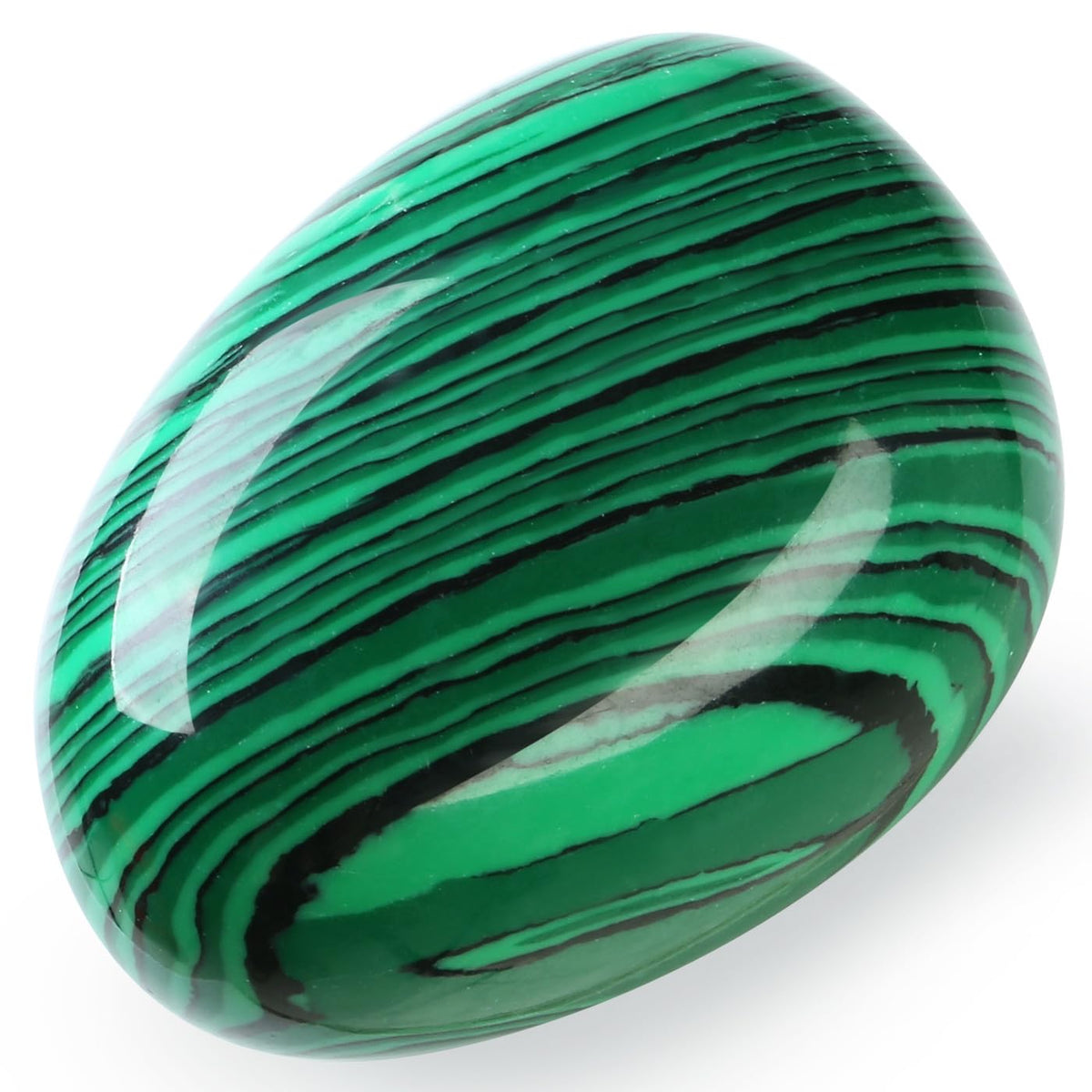 MAIBAOTA 1.6-2.0" Malachite Crystals Large Malachite Stone Reiki Natural Tumbled Polished Stones for Energy Witchcraft Therapy Meditation DIY Crystals for Protection