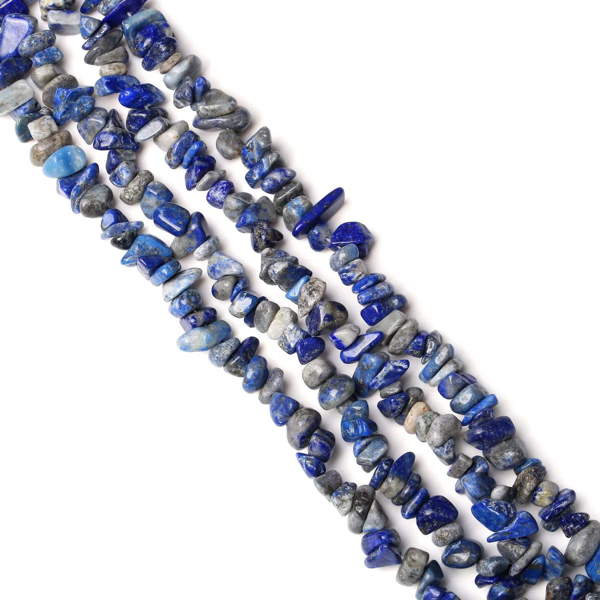 LAIDANLA Lapis Lazuli 400pcs Natural Chip Stone Beads 5-8mm Healing Crystal Irregular Gemstones Drilled DIY Loose Rocks Bead Crystal for Bracelet Earrings Necklace Jewelry Making Crafting