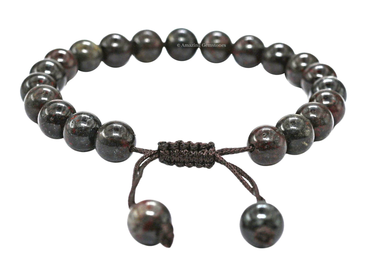 Amazing Gemstone Iron Tiger Eye Bracelet, Gifts For Men & Women - Protection Healing Crystal Bracelet - 8mm Gemstone Beaded Adjustable Bracelet, Pulseras Para Hombres Mujer Stocking Stuffers