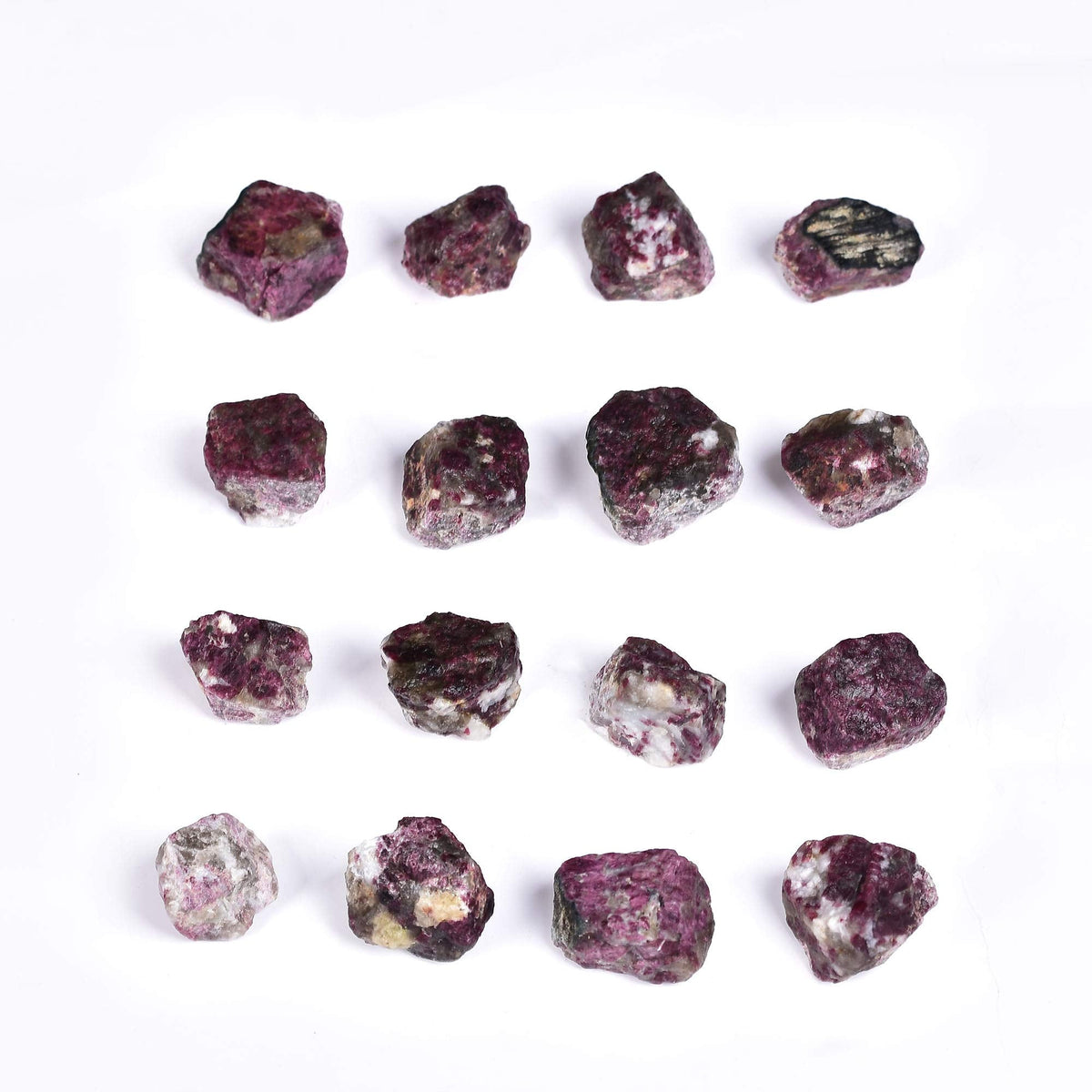JIC Gem 12-16Pcs 0.7 Lbs irregular shape unpolished raw Madagascar natural Pink Tourmaline Quartz Crystals and Healing Stones,0.32KG Gemstone Crystal Bulk rough Stones