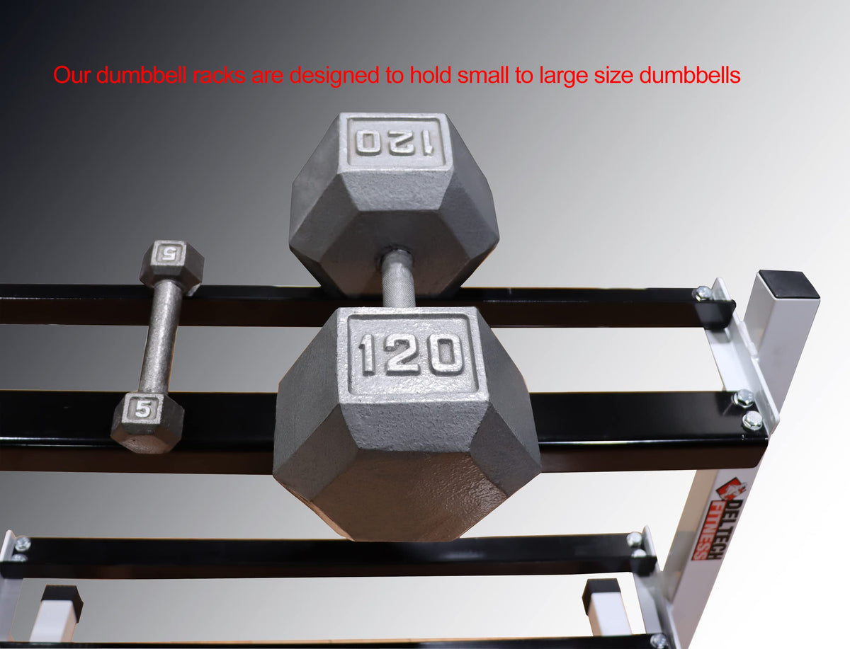 DF515- Three Tier 36" Dumbbell Rack by Deltech Fitness