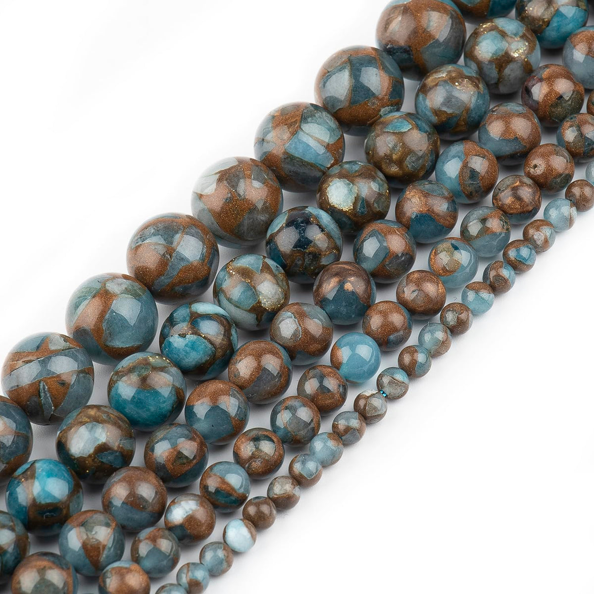 6mm Lake Blue Jade Natural Stone Beads Round Loose Beads for Jewelry Making Yochus DIY Beads Bracelet Necklace