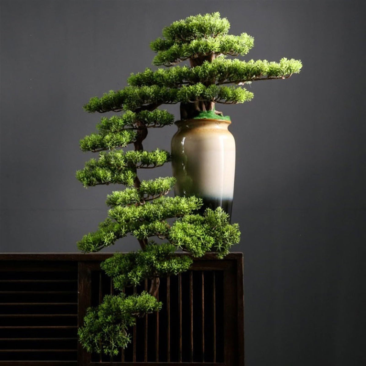 GRFIT Artificial Bonsai Artificial Bonsai Simulation Tree, Luxury Bonsai Ornaments and High-end Light, Entrance Decoration, Simulation Tree Artificial Tree Plant