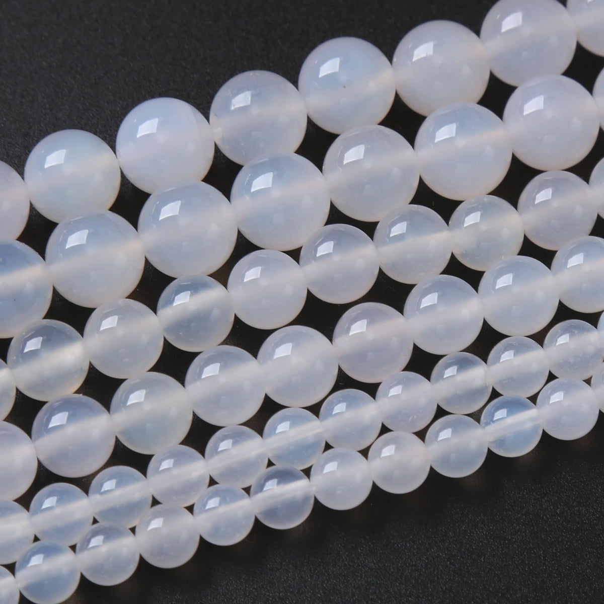 90PCS 4MM White Opal Natural Gemstone Round Stone Beads for Jewelry Making DIY Energy Stone Healing Power Bracelet 15"
