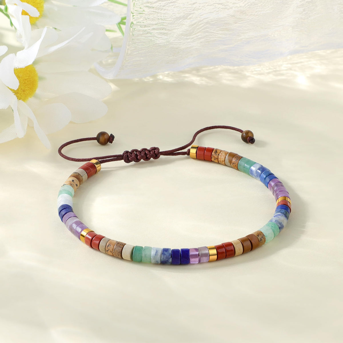 JoycuFF Chakra Bracelets for Women Crystals and Healing Stones Crystal Bracelet for Women Healing Crystals Meditation Relaxing Gifts for Womens Bracelets Anxiety Relief Items 7 Chakras