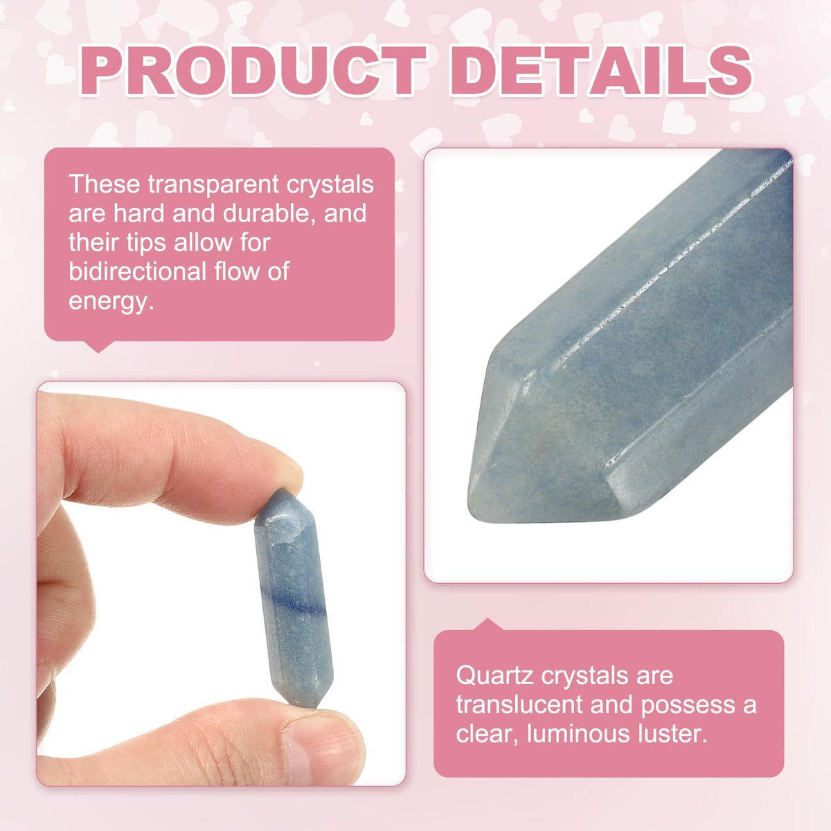 MECCANIXITY 10 Pack Multicolor Quartz Crystals, Polished Crystals Bulk Hexagonal Shaped Meditation Gemstone for Jewelry Making Energy Balance Accessories Gifts