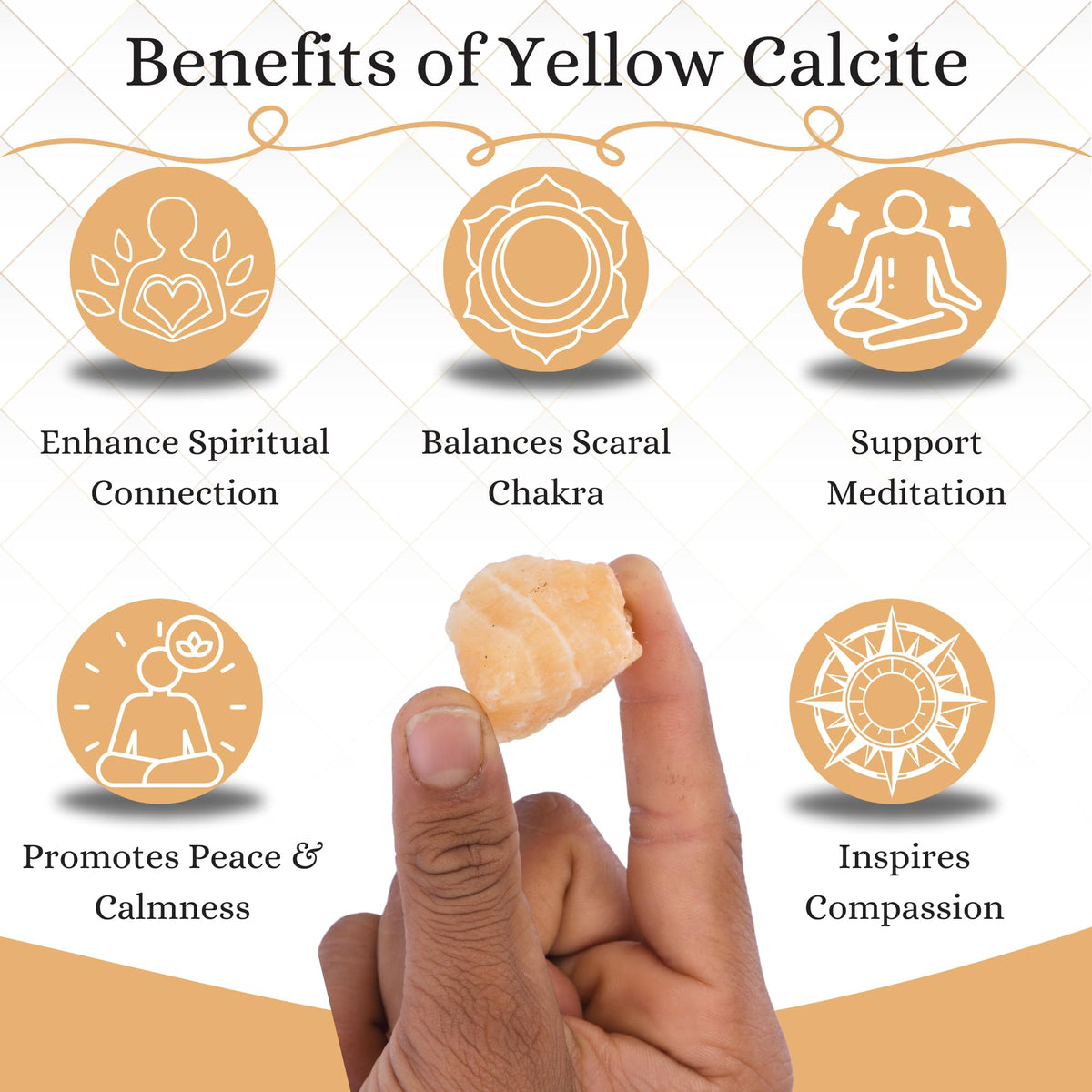 ANAYA AGATE Yellow Calcite 2 Pcs Raw Crystals Rough Gemstones w/Authenticity Card, Velvet Pouch - Large 1.25–2.0" Raw Stones for Tumbling, Cabbing, Polishing, Cutting Natural Healing Crystals for Home Decor, DIY Stones