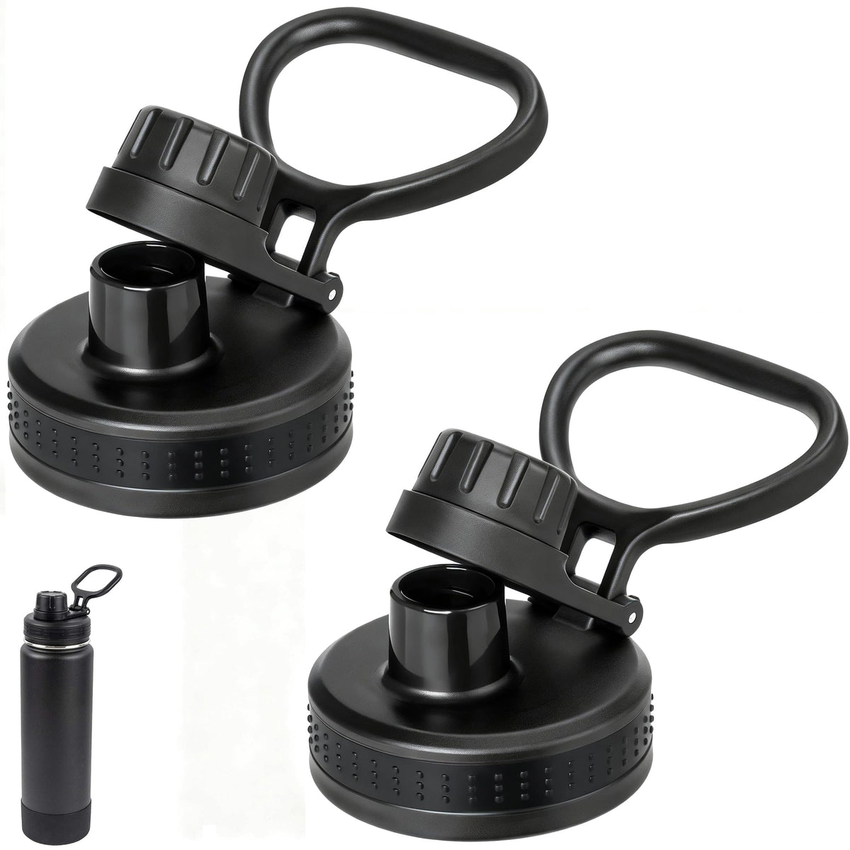Lid Replacement for Thermoflask 14 oz 16 oz 18 oz 24 oz 32 oz 40oz, Spout Lid Only Compatible With the Brand of Thermoflask Wide Mouth Bottles 100% Leak Proof BPA Free Replacement Lids
