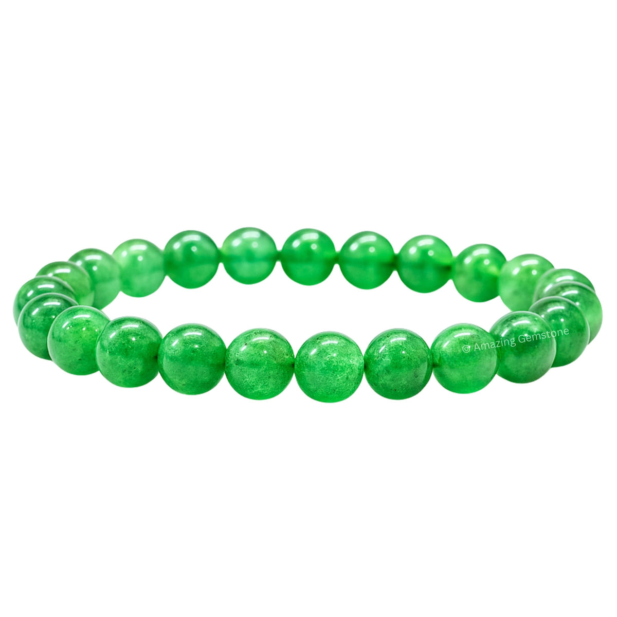 Amazing Gemstone Crystal Bracelet for Women Men's Gifts - Protection Healing Crystal Bracelet - 8mm Gemstone Beaded Stretchable Bracelet Pulseras Para Hombres Mujer Stocking Stuffers Mothers Day Gift (Green Aventurine)