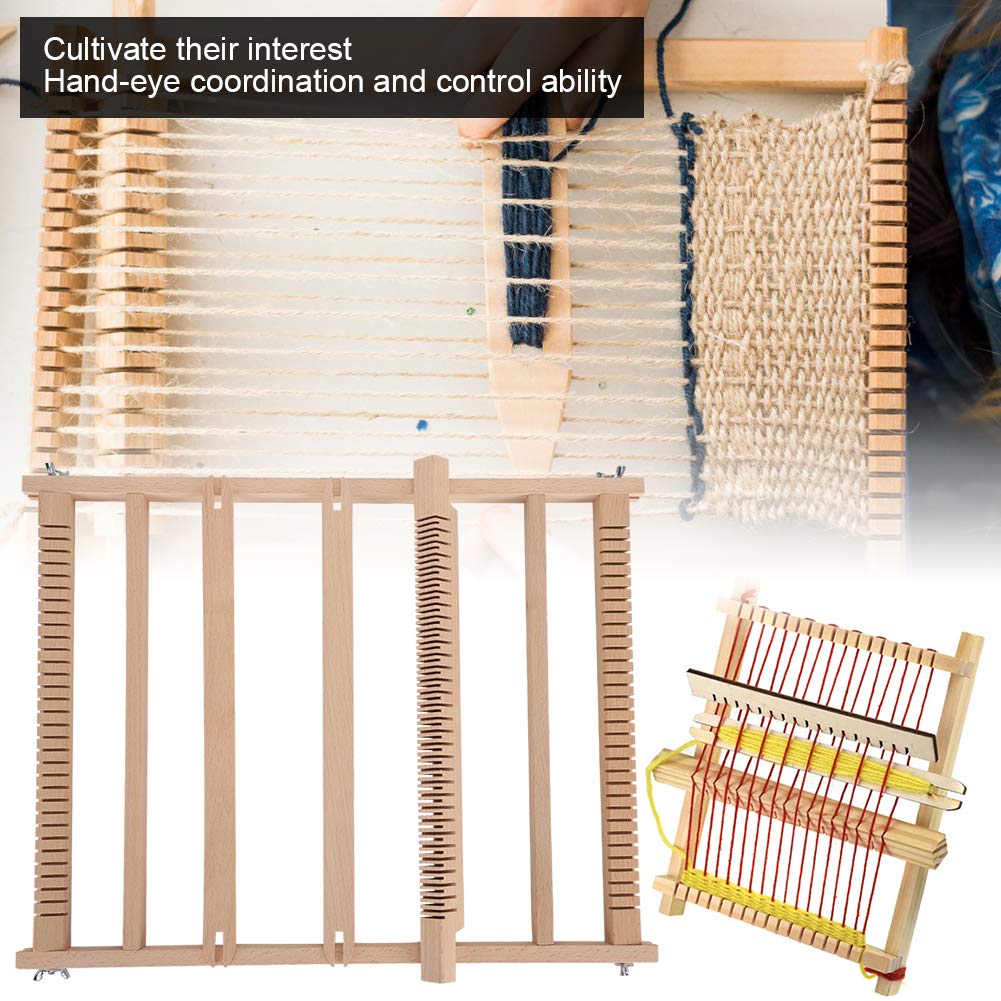 Ichiias DIY Weaving Loom, 45 X 35 X 2.2cm Weaving, Kits Set Weaving Looms for Mats Scarves Carpets Tapestries