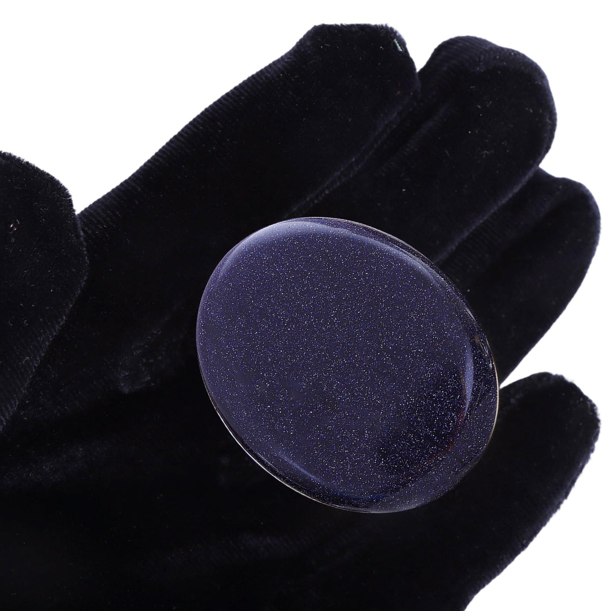 Chakra Worry Stones for Anxiety Crystal Thumb Palm Stone Handcarved Polished Oval Gemstone Chakra Decor Thoughtful Gifts 2PCS (Blue SandStones)