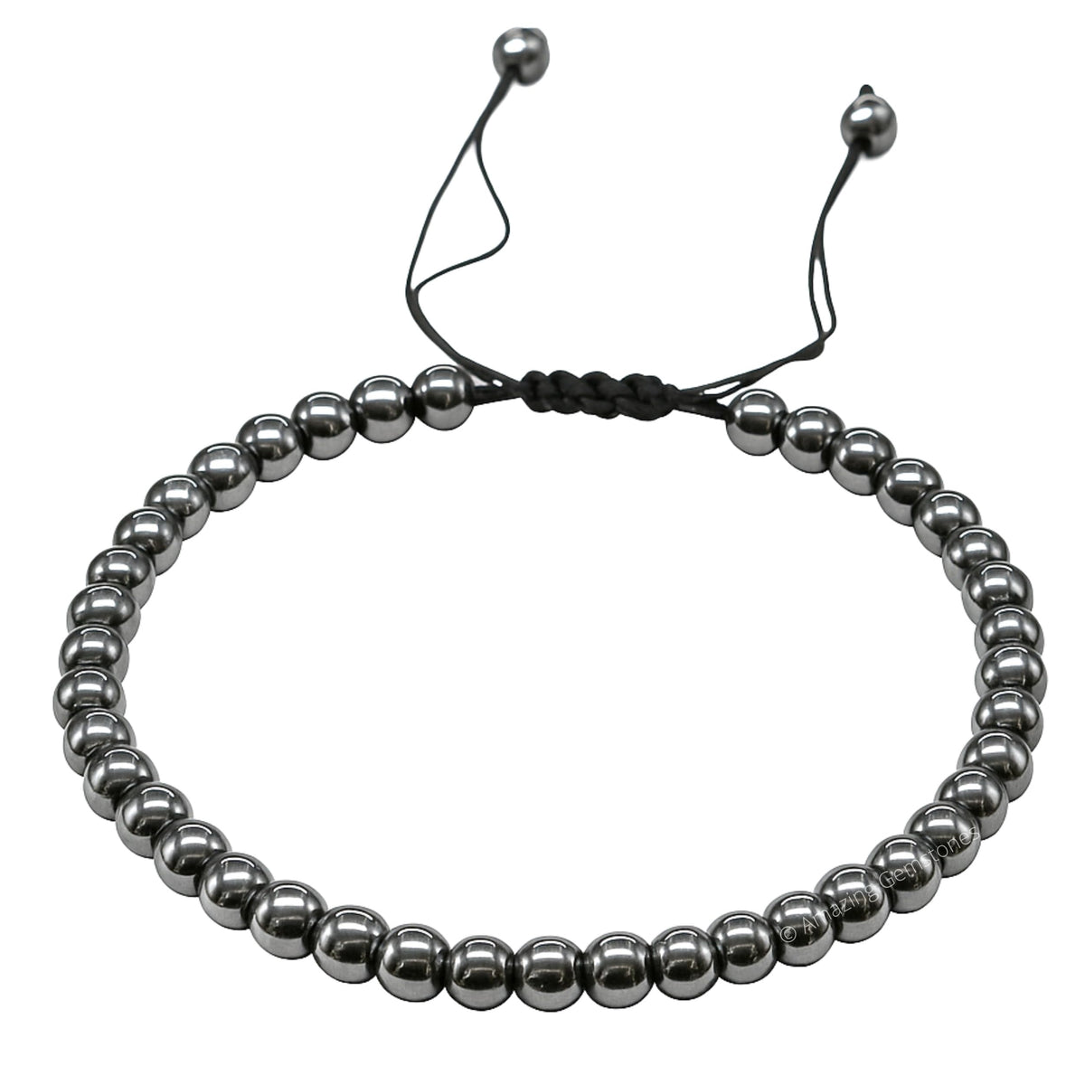 Amazing Gemstone Hematite Anklet Ankle Bracelet for Women - Adjustable Stone Anklets for Everyday Wear, Elegant Gift Jewelry for Mom, Sister or Friend