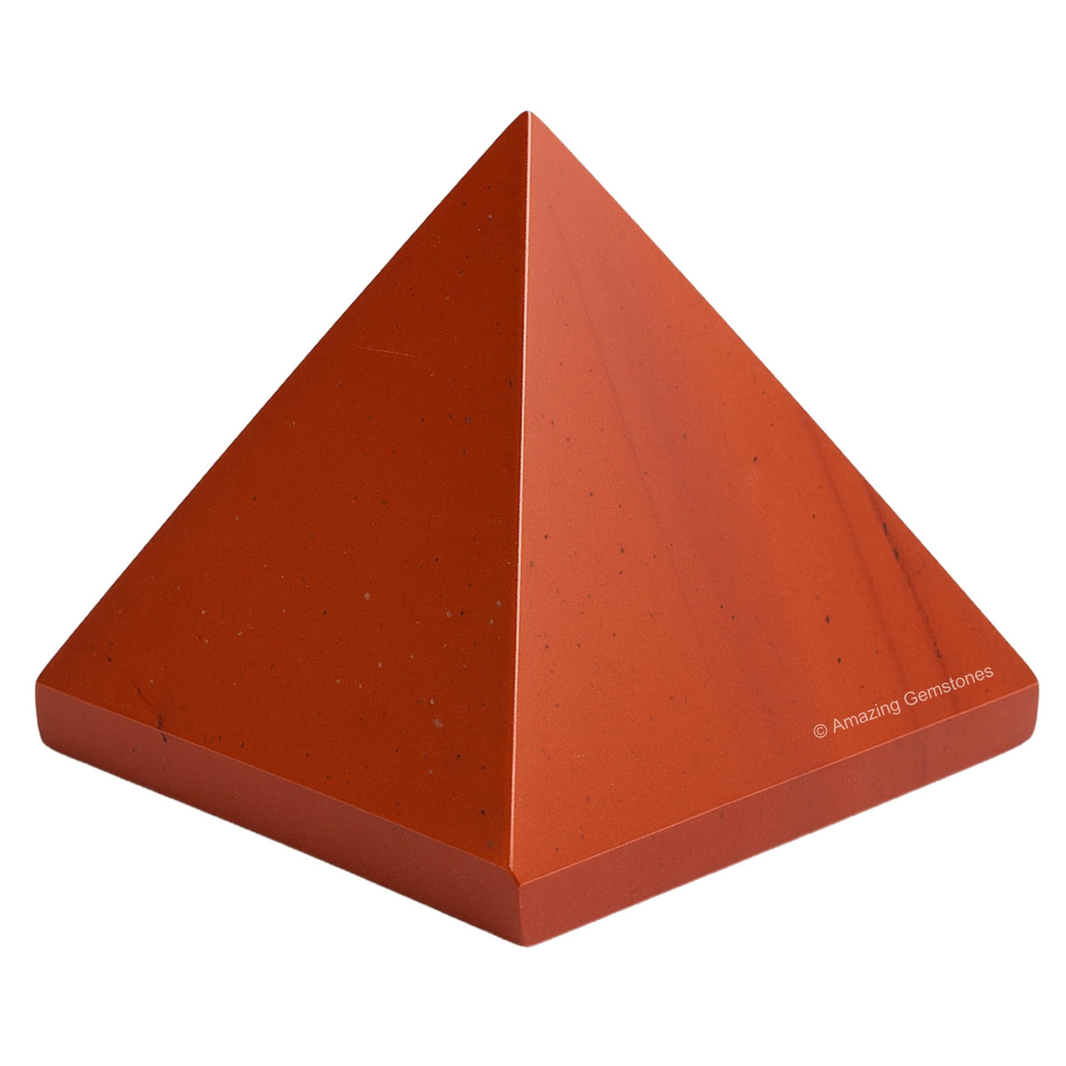 Amazing Gemstone Red Jasper Pyramid Crystal Healing Stones - 2" Great Pyramid Figurine of Natural Stone Pyramid for Meditation, Reiki, Chakra Balancing and Crystal Pyramids Grid