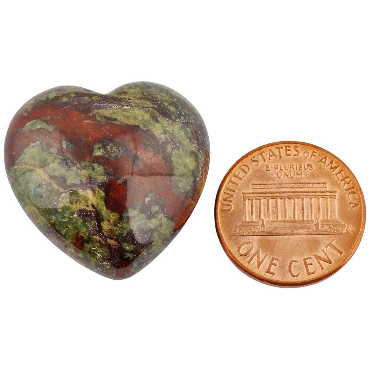 rockcloud Healing Crystal 0.8 inch Dragons Blood Heart Love Carved Palm Worry Stone Chakra Reiki Balancing Mini Size(Pack of 4)