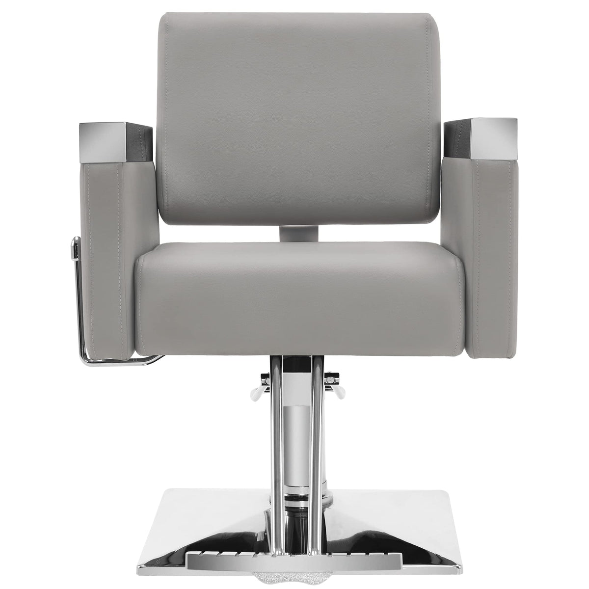 BarberPub Classic Recline Hydraulic Barber Chair Salon Spa Chair Hair Styling Beauty Equipment 3021 (Grey)