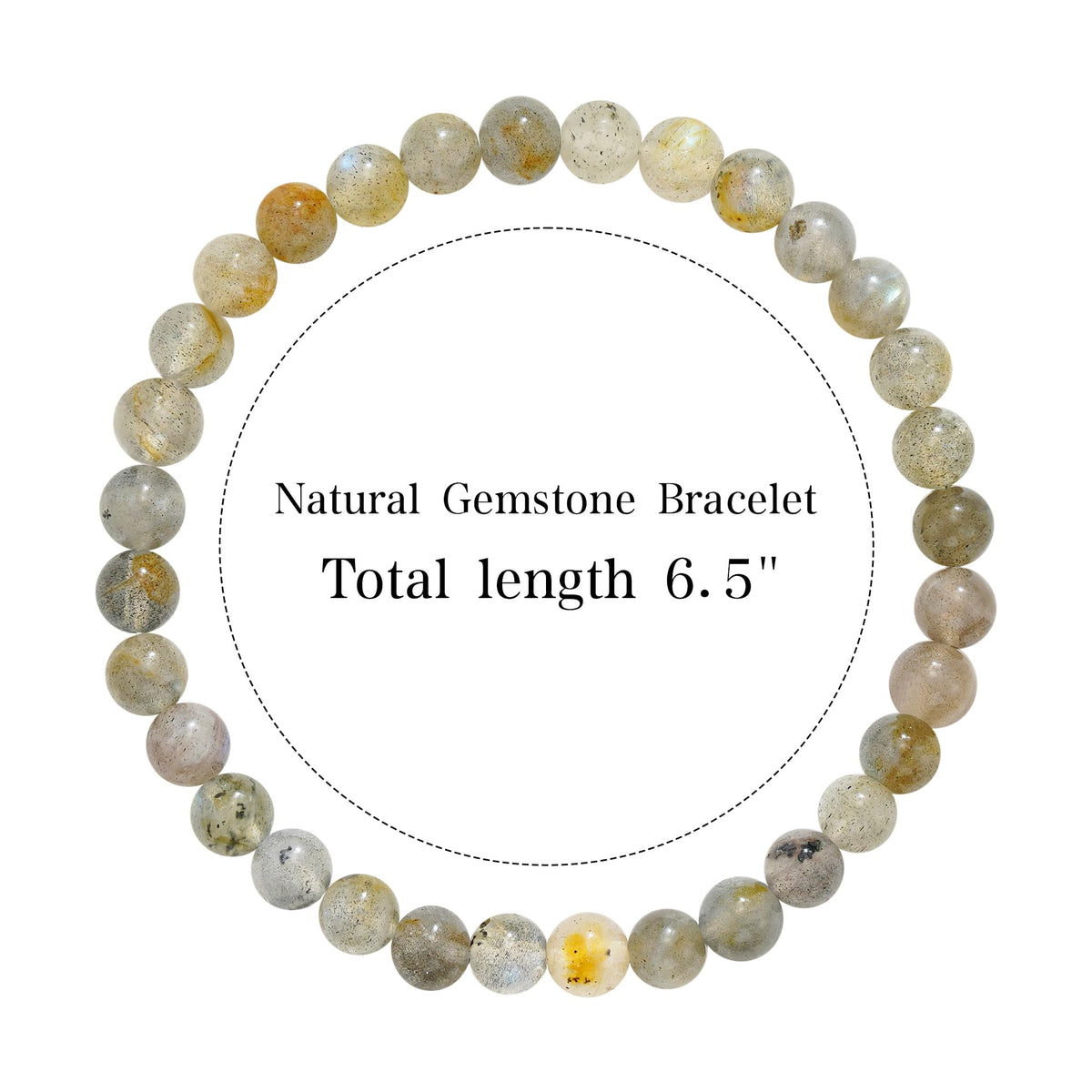 Treasure Bender Calming Anxiety Protection Bracelets for Women Men, Natural Healing Stone Anxiety Relief Bracelet Stretch Bracelets Jewelry Gifts for Women Men (Moonstone)