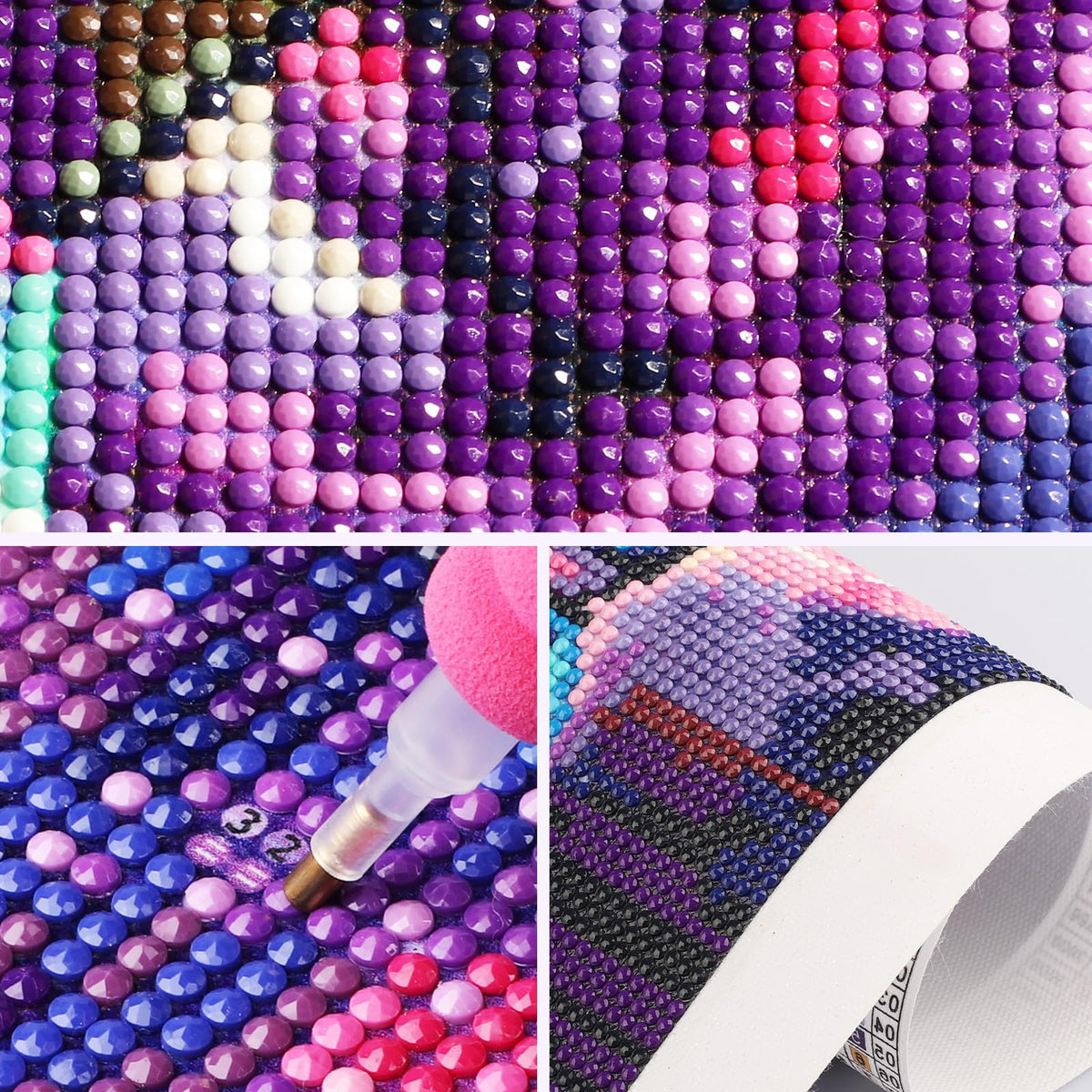 SENQAO Dragon Diamond Art Kits for Adults, DIY 5D Dragon Diamond Painting Kits for Beginners, 4 Pack Round Full Drill Diamond Dots Paintings, Diamonds Pictures Gem Art Crafts Home Decor 12x12inch