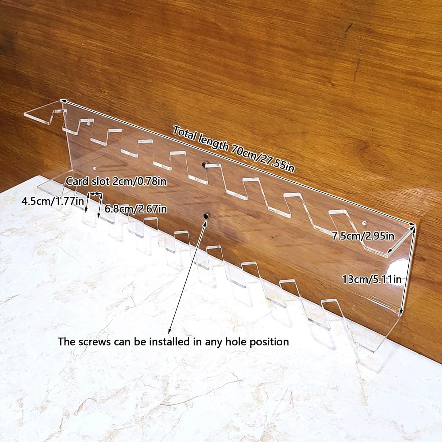 Floor tile sample rack,Acrylic Display Shelf for Tile & Material Samples - 70cm Wooden Slab & Marble Storage Rack - Stylish Trade Show & Retail Display Stand for Samples & Building Materials