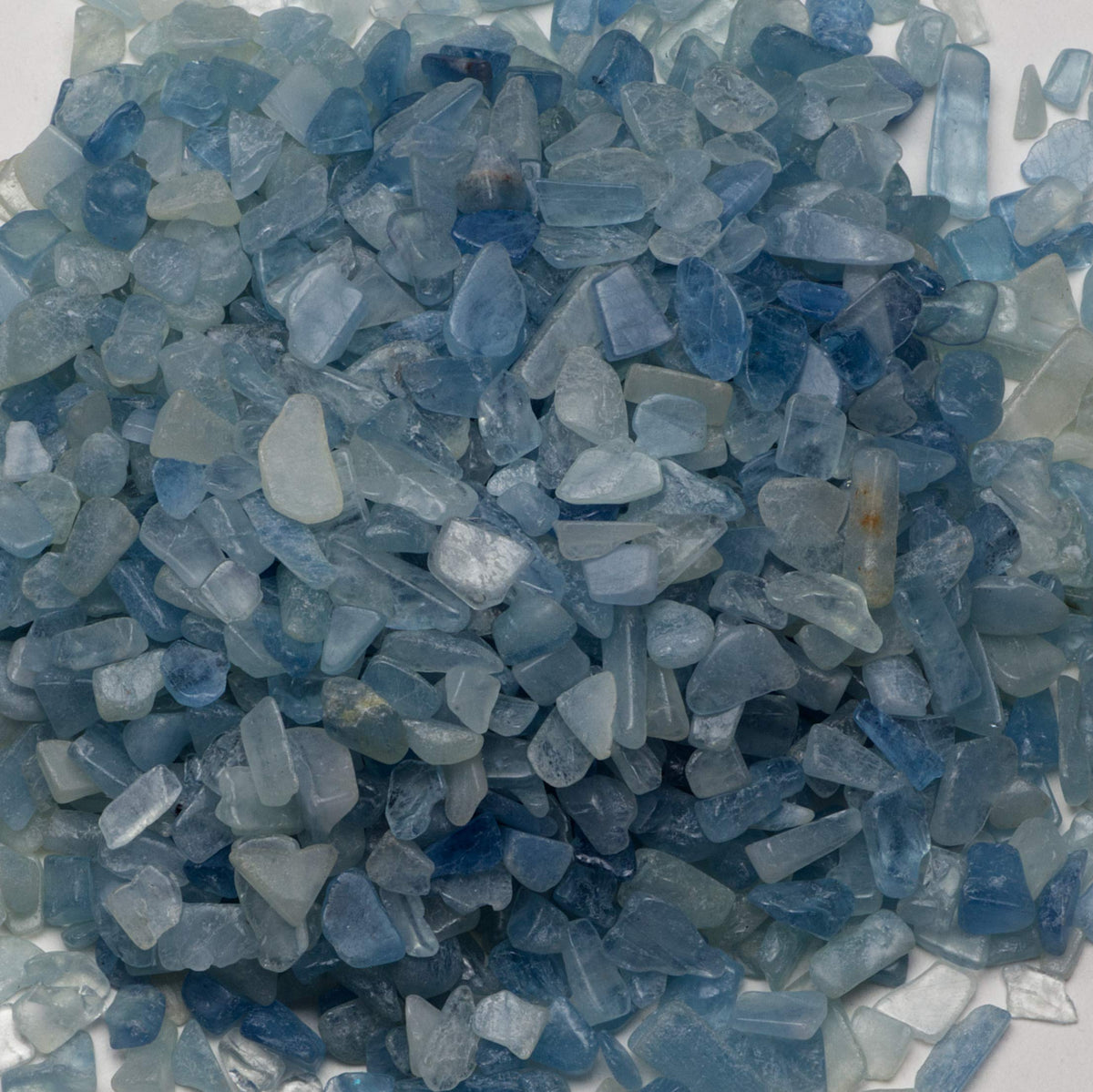 Cherry Tree Collection 1/2 Pound Polished Tumbled Gemstone Chips, Pebbles, Crystal Chips Bulk for Jewelry Making, Healing, Plants, Succulents, Aquariums, Decoration, Chakra (Aquamarine)
