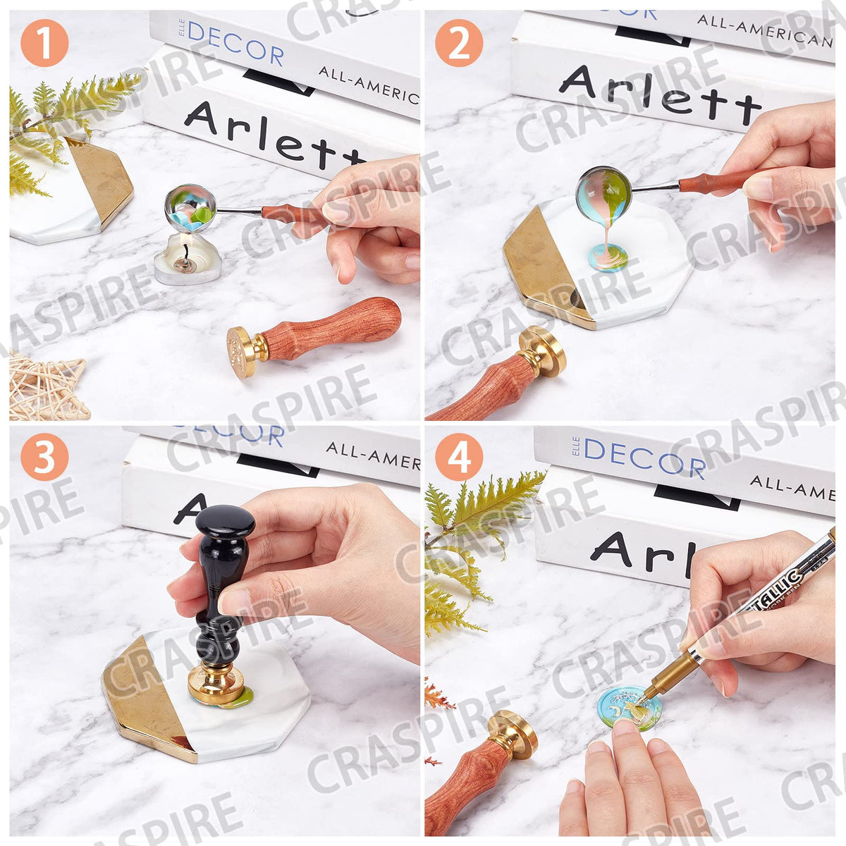 CRASPIRE Sun Wax Seal Stamp Vintage Sealing Wax Stamp 30mm/1.18inch Removable Brass Head Sealing Stamp with Wooden Handle for Birthday Wedding Invitations Cards Gift Wrap