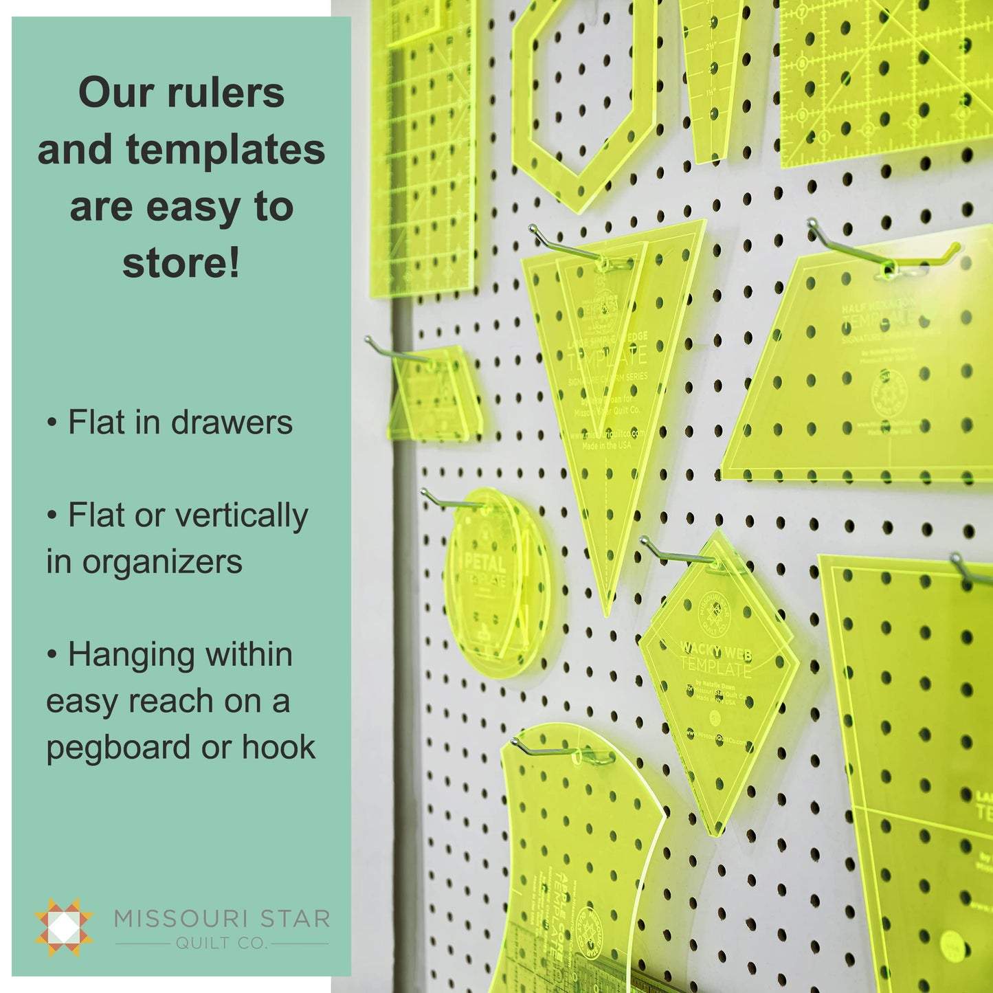 Acrylic Quilting Template Square 10" | Great for Making Fabric Squares and DIY Layer Cakes | Patchwork Quilt Supplies for Cutting Patterns, Sewing, and Blanket Making