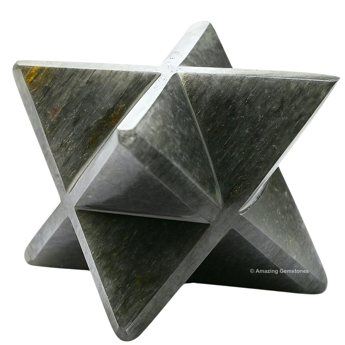 Amazing Gemstone Blue Aventurine Merkaba Crystal - 1.5 Inches Metaphysical Merkaba Star for Meditation - Energetic Tetrahedron Crystal and Healing Stones for Spiritual Growth and Healing (35-40mm)