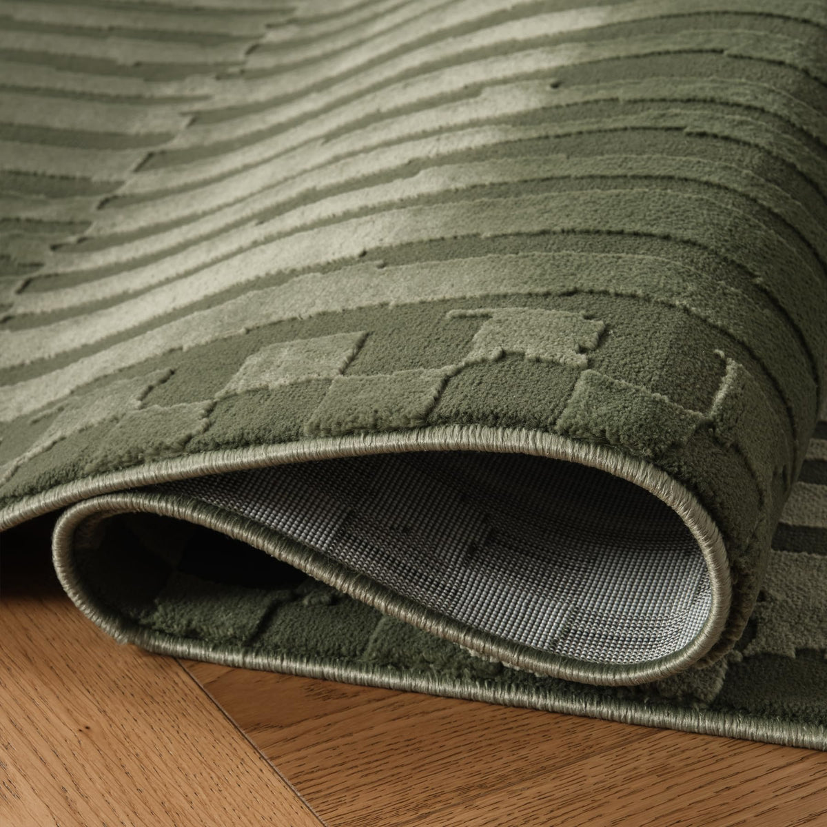 Revival Rugs Soloba 8'x10' Area Rugs for Living Room Bedroom Dining Room - Washable, 100% Recycled, Oeko-TEX Certified, Modern, Medium Pile, Green