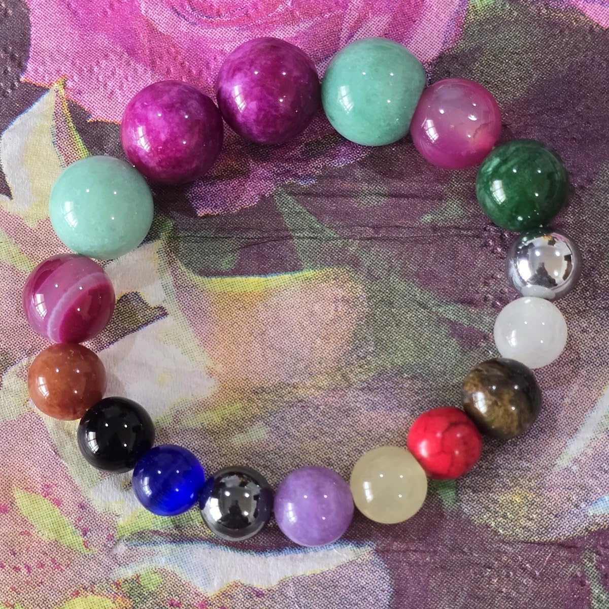 Powerful Energy Healing Bracelet – 17 Natural Stones for Protection, Wealth, Focus & Chakra Alignment – Handmade Spiritual Jewelry Gift for Men & Women.
