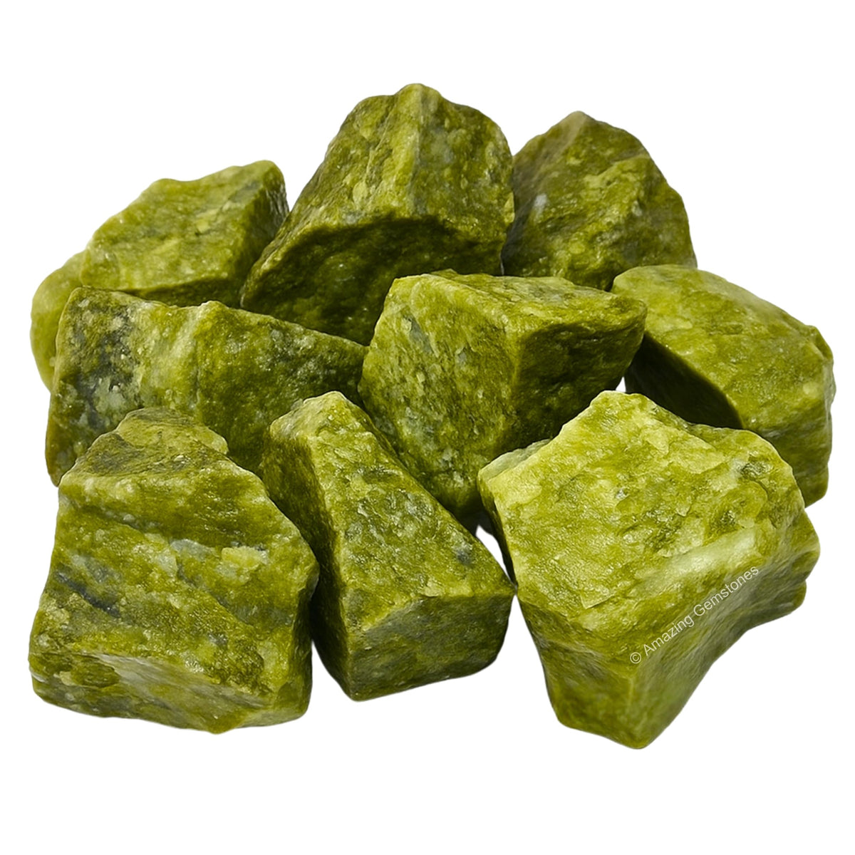 Amazing Gemstone 2 Pieces Vesuvianite Raw Crystals and Healing Stones, Natural Rocks for Tumbling and DIY Raw Stones and Crystals