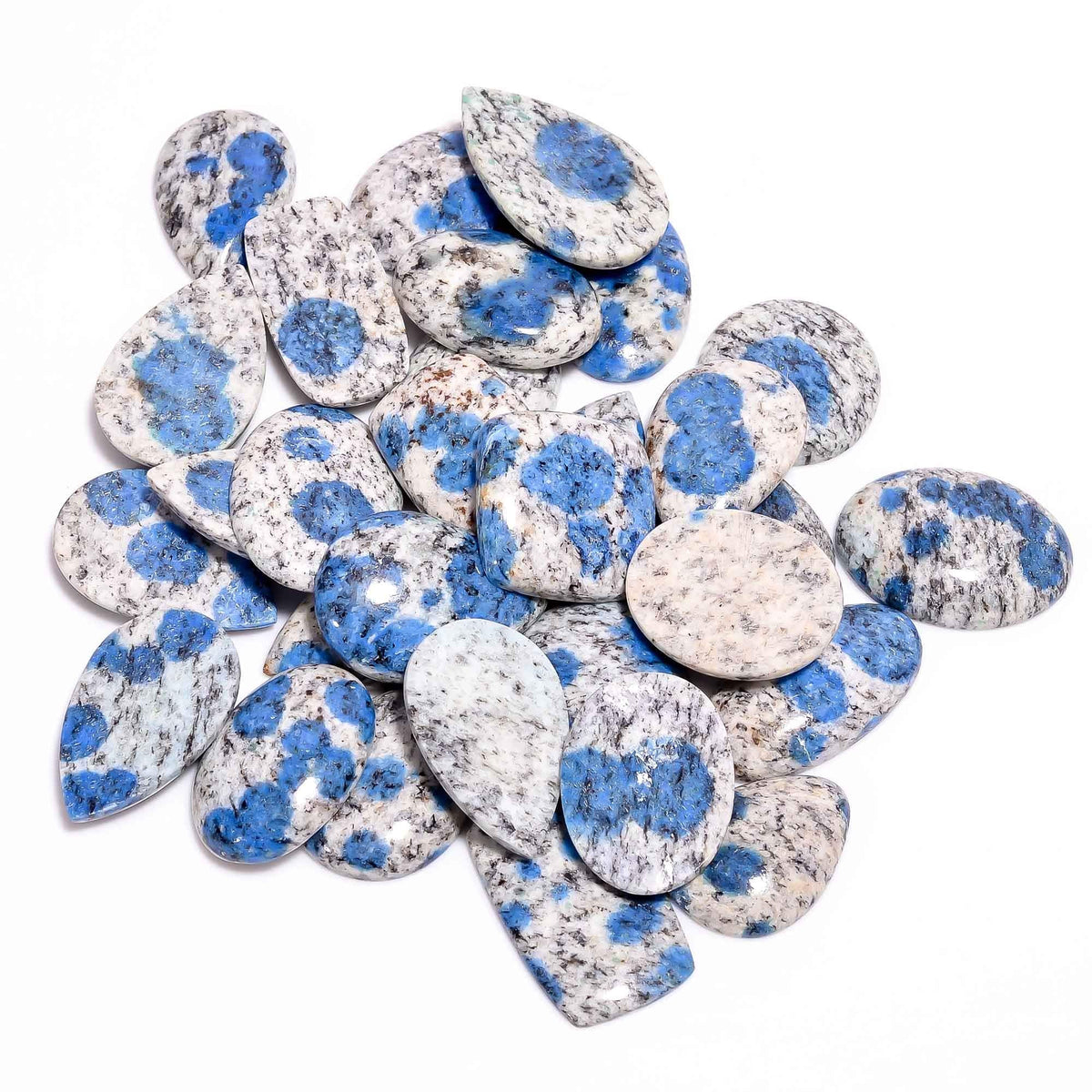 GEMKORA™ 100 carats K2 Jasper Gemstone Slices Wholesale Cabochons Lot, Jewelry Making Loose Gemstone, Polished Home Decor Specimen, DIY, Wire Wrapping, Reiki, Healing Crystals, Bulk Gemstone Deal