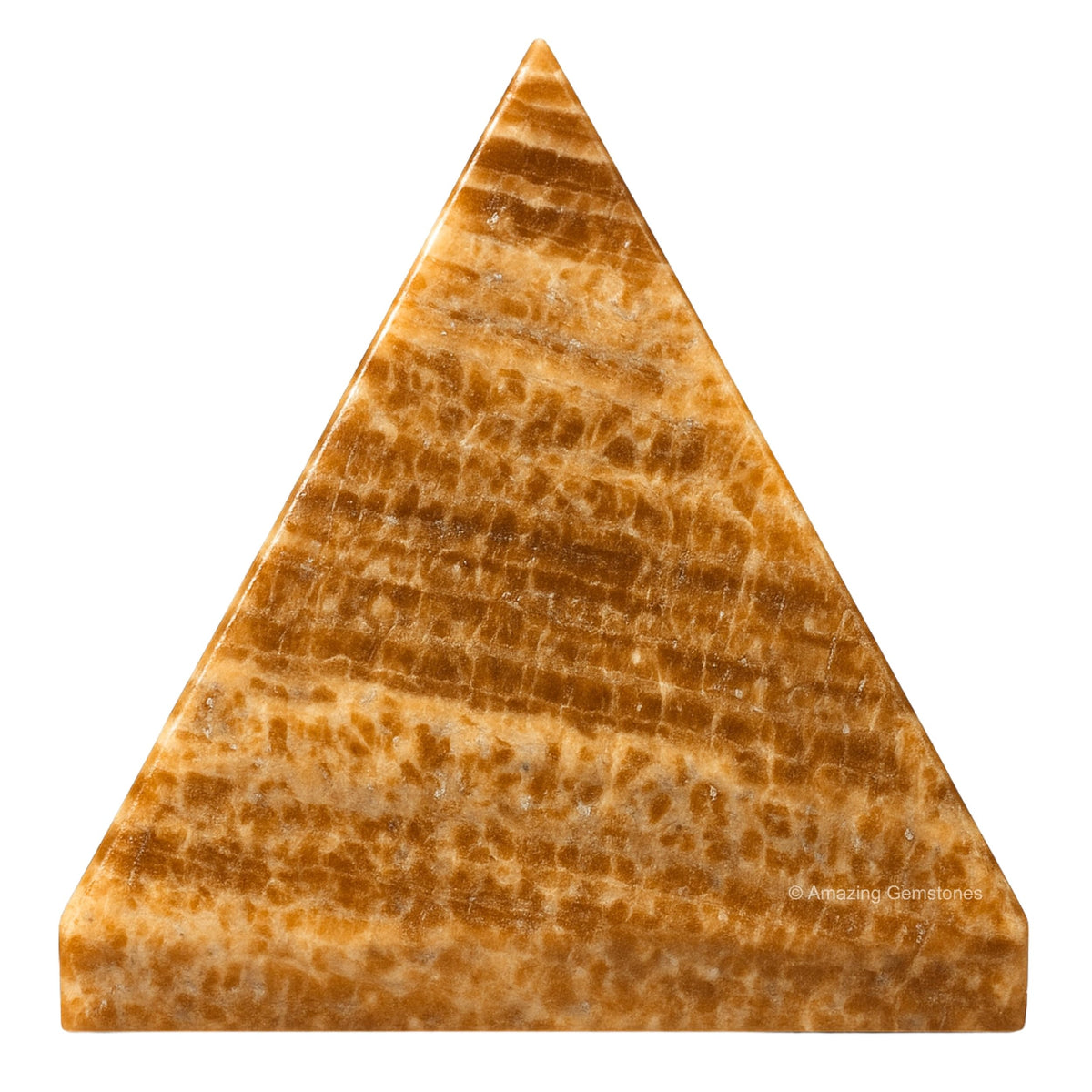 Amazing Gemstone Aragonite Pyramid Crystal Healing Stones - 2" Great Pyramid Figurine of Natural Stone Pyramid for Meditation, Reiki, Chakra Balancing and Crystal Pyramids Grid