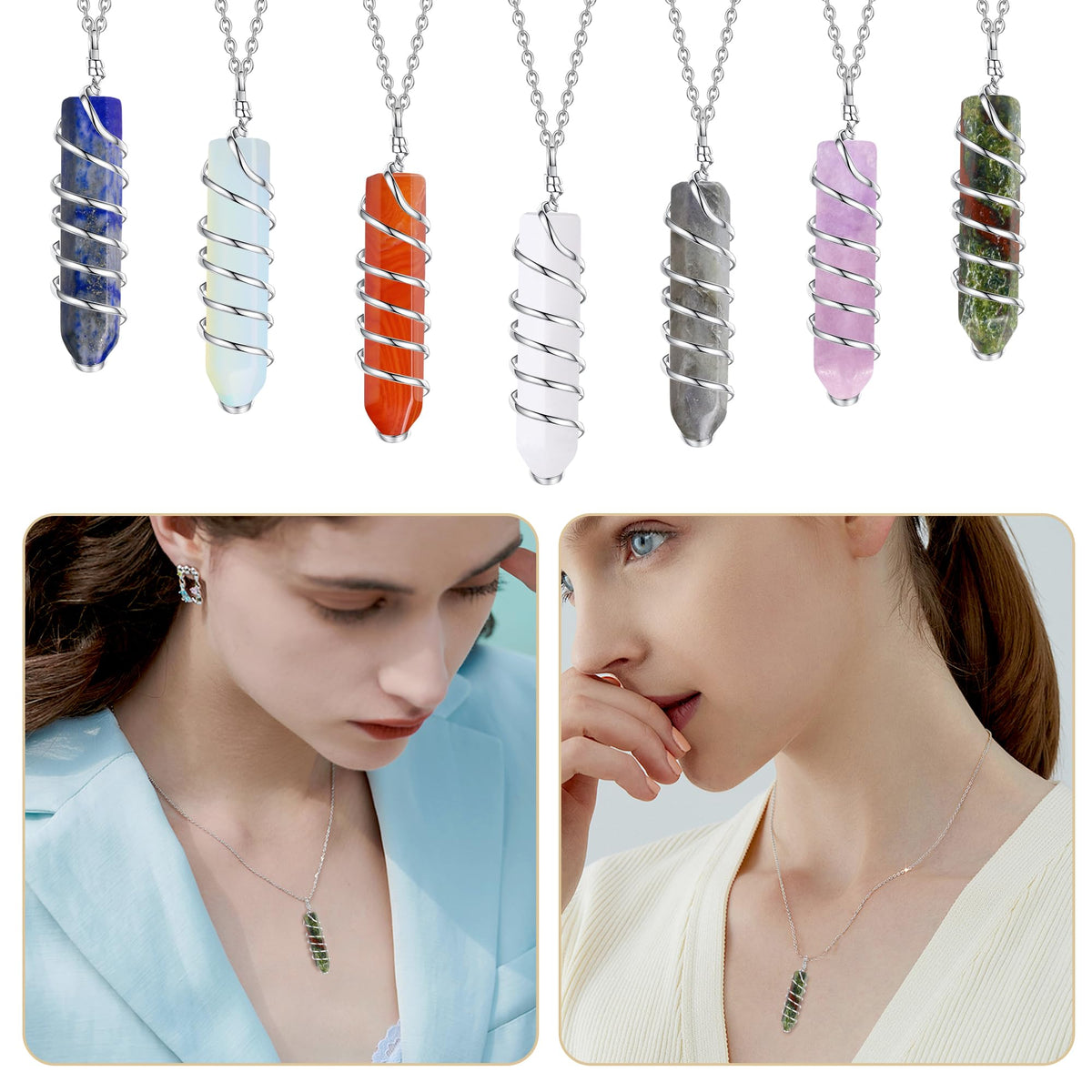 QINJIEJIE Dragon Blood 20 PCS Healing Crystals Stones Sets Wands Bulk Natural Pocket Crystal Towers Assorted Pointed Reiki Gemstones Polished Energy Meditation Chakra Gifts for Women Men
