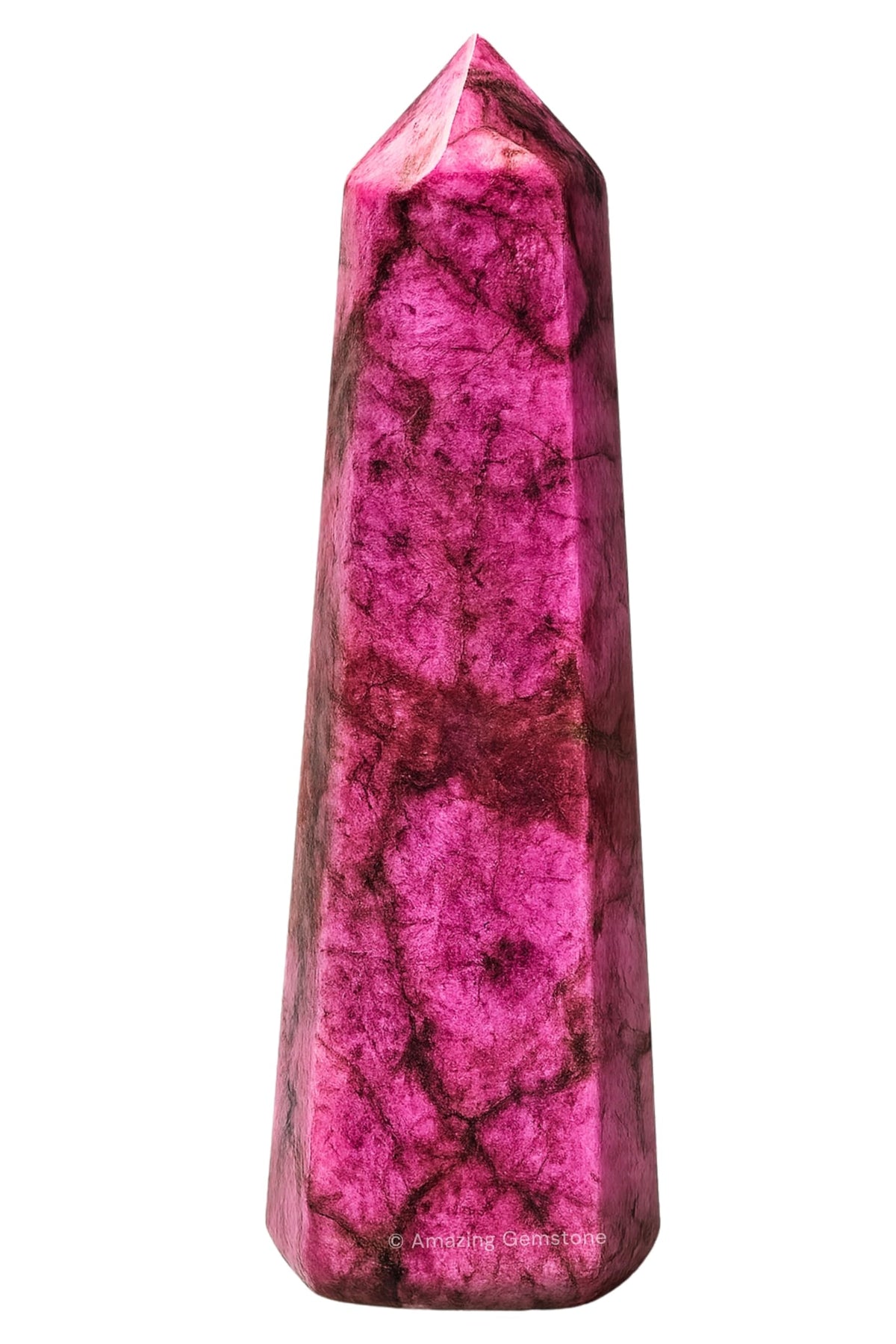 Amazing Gemstone Cobalt Calcite Crystal Towers - Natural Healing Crystal Point Obelisk for Reiki Healing and Crystal Grid (3" to 4" INCH)
