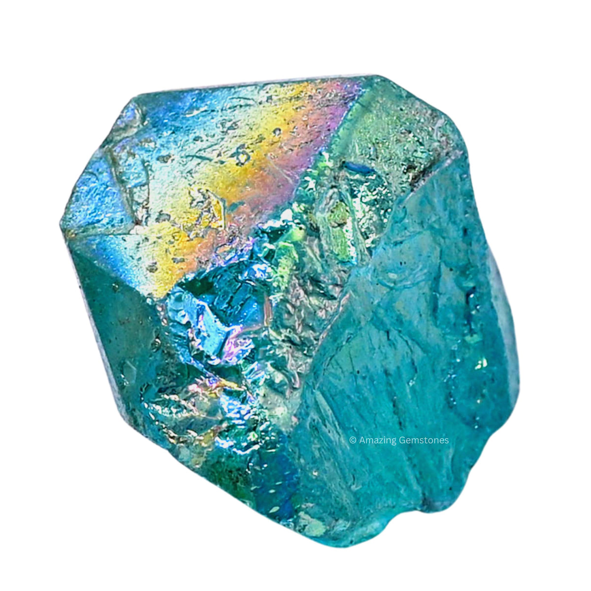 Amazing Gemstone Aqua Aura Quartz Raw Crystals and Healing Stones, Natural Rocks for Meditation and DIY Raw Stones and Crystals (1 lb)