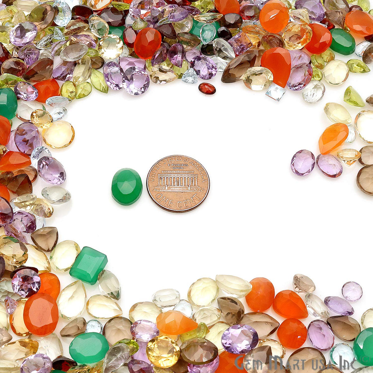 Mixed Gems Natural Loose Gemstones | 100% Natural Loose Gemstones bulk| Grade A+ (natural inclusions) |Hand Cut and Polished | Gemstone Wholesale Lot – by GM GemMartUSA (MX-60001)