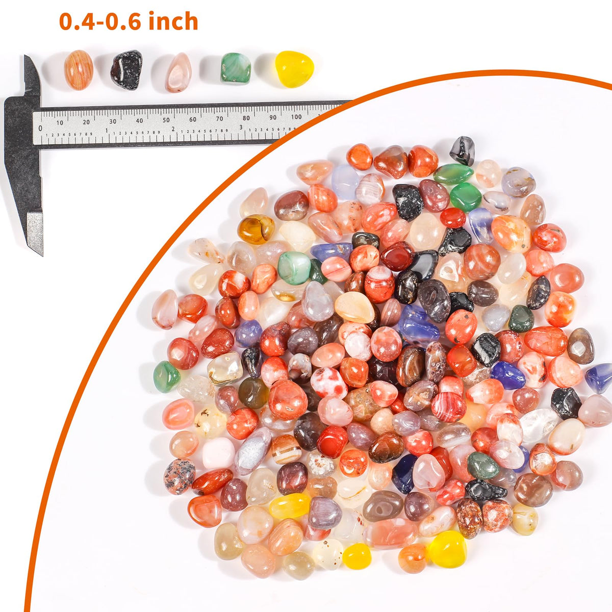 Natural Crystal and Healing Stones Set, 108 Pc Agate Crystal Stones Rock Gemstones, Witches Reiki Energy Balancing Meditation Divination Home Decor DIY
