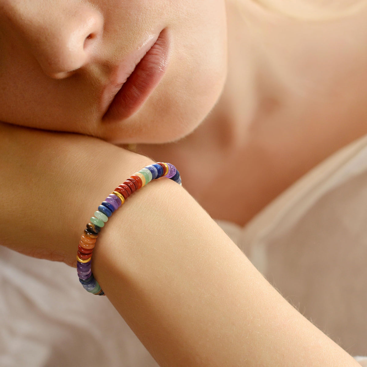 Yavannah Chakra Bracelets for Women, Crystals and Healing Stones Beaded Bracelets Stress Relaxing Spiritual Christmas Birthday Gifts for Women Mom