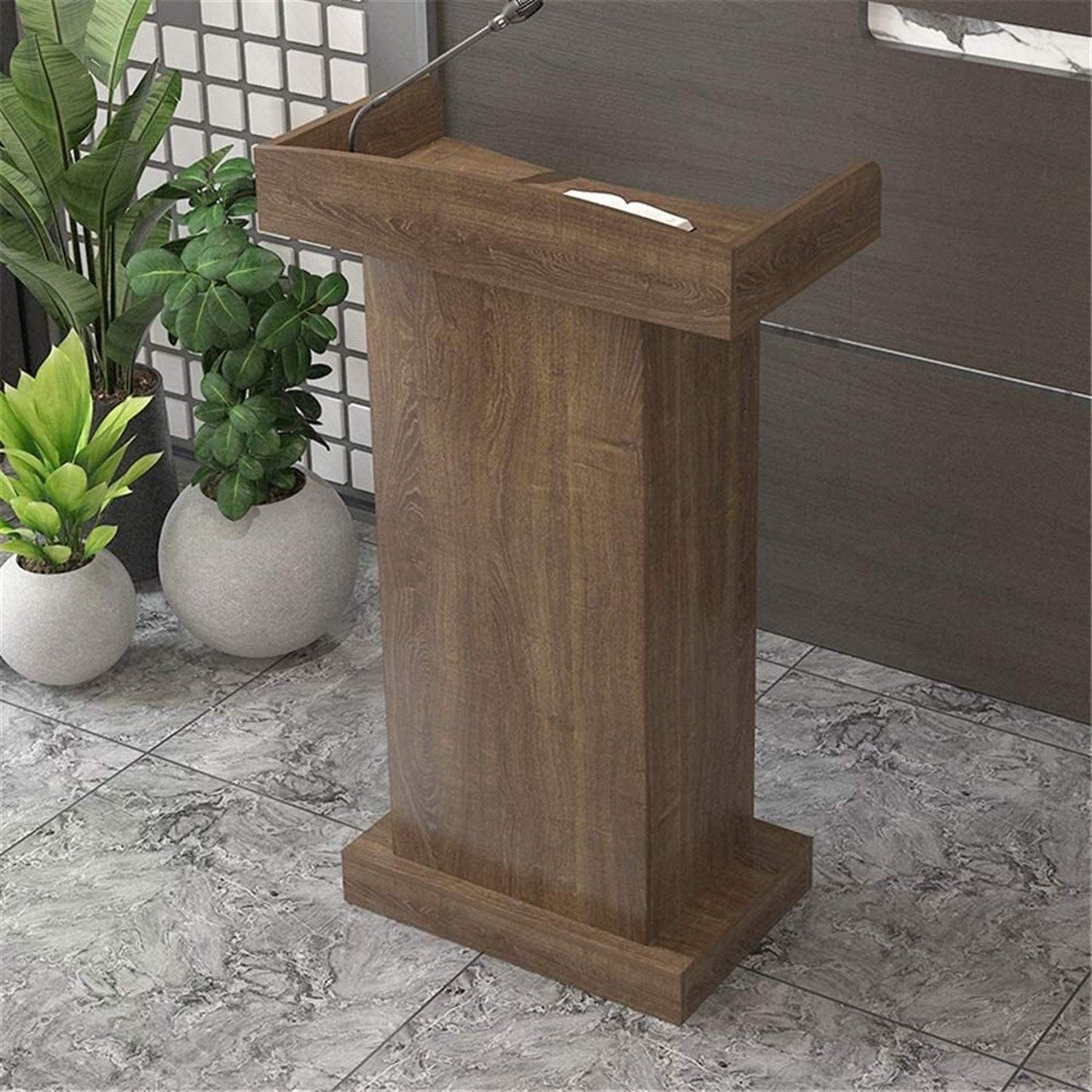 CAMBOS Lectern Podium Stand, Lectern Podium Stand,Lectern Podium Ceremonial Lectern Desk Simple Modern Welcome Shopping Guide Reception Customer Desk Host Stage